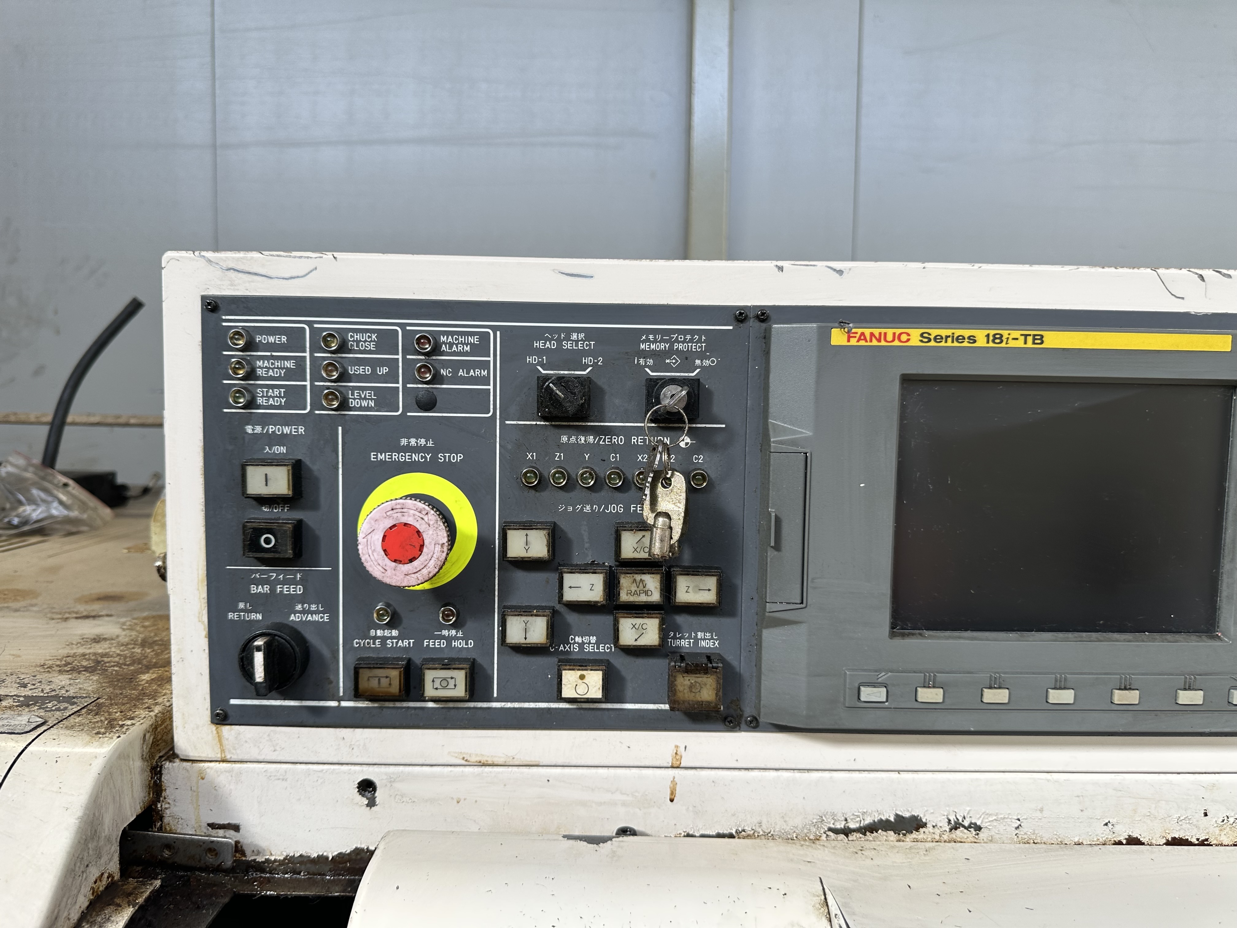 Miyano BNJ42SY Fixed Headstock Lathe 6 Axis with Fanuc Series 18i-TB CNC Control (2005)