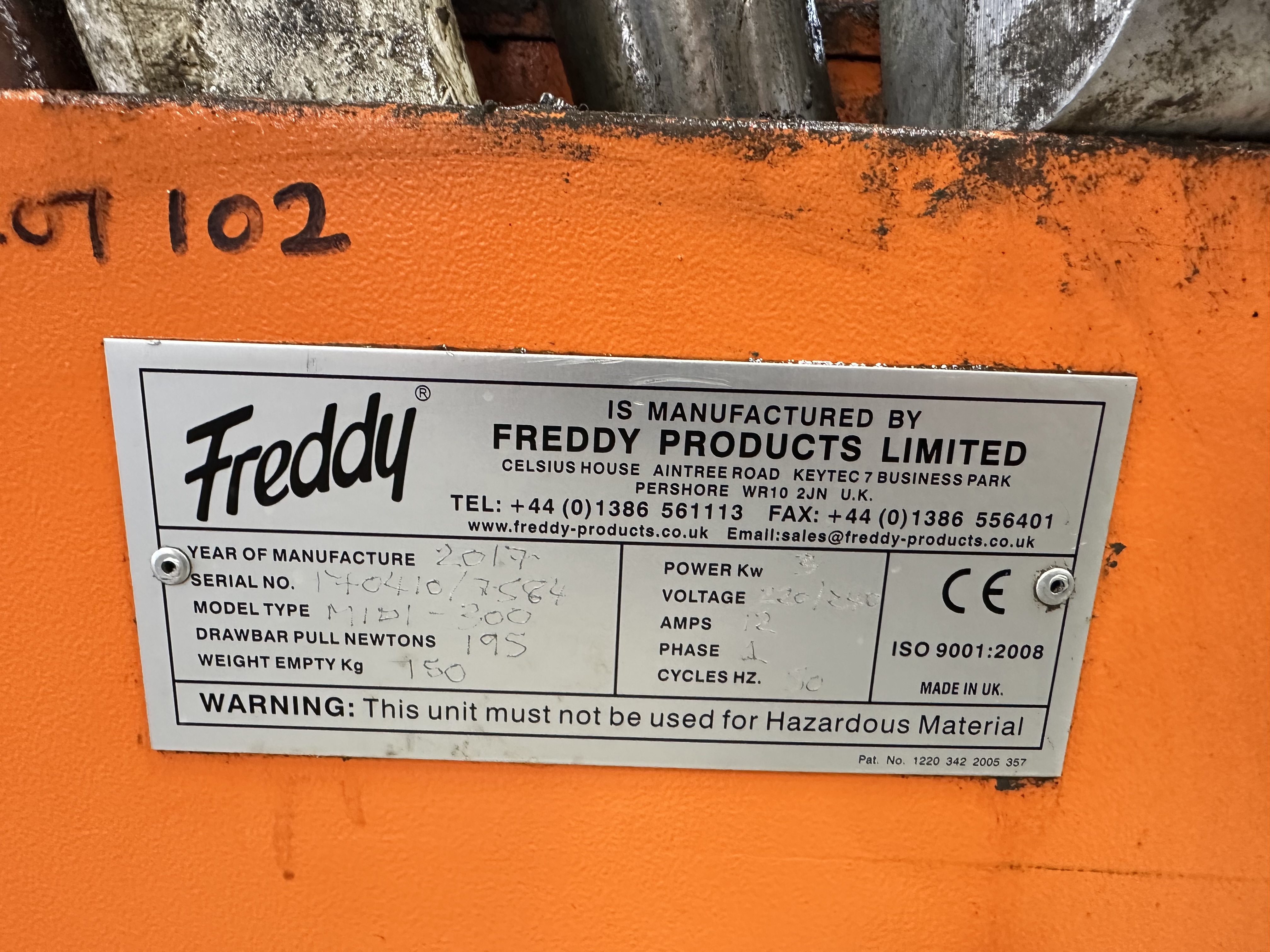 Freddy Oil/Coolant Filter/Pump, Model Midi 300 (2017)