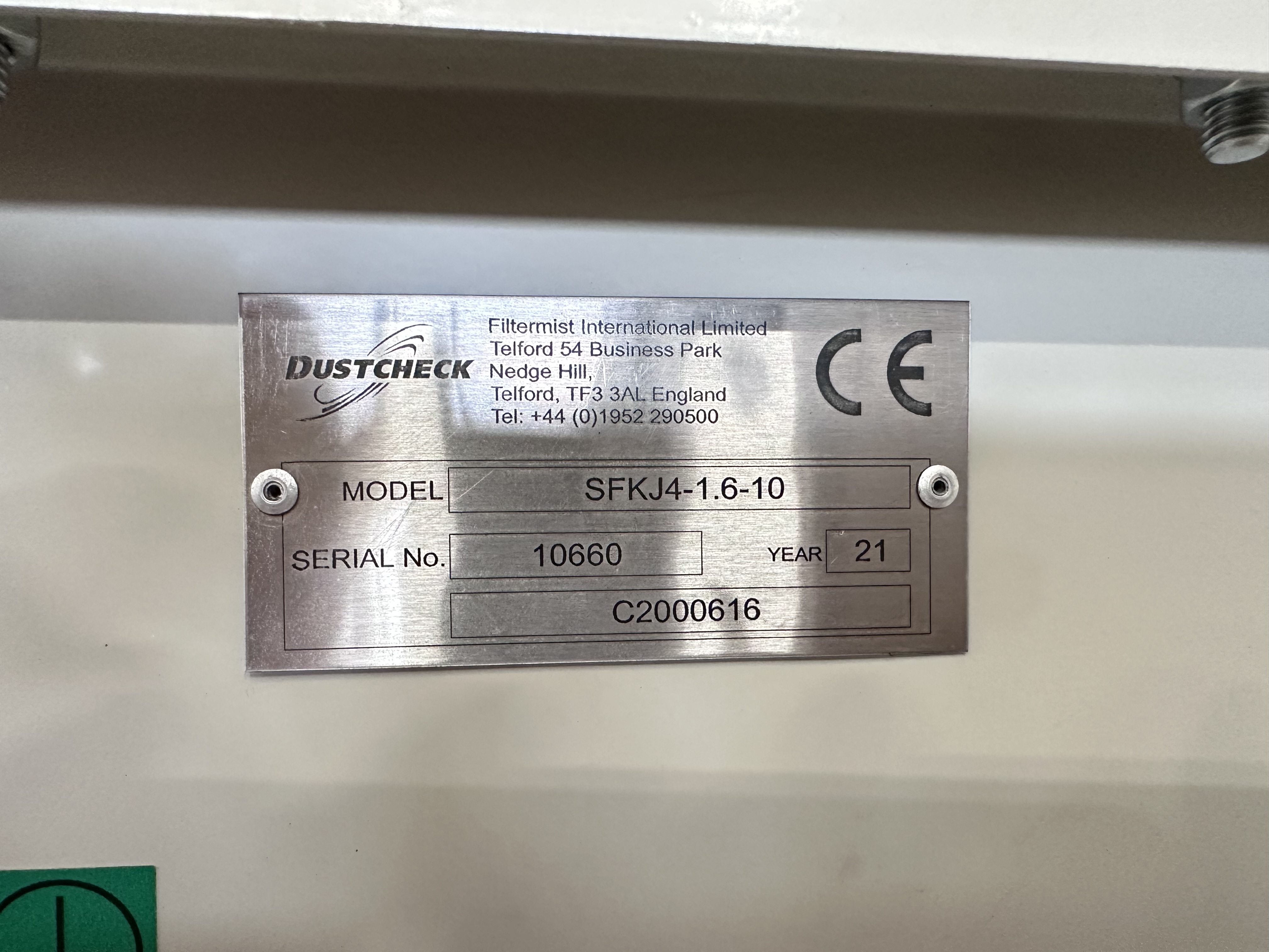 Dust Check SFK J4-1.6-10 Dust Extractor (2021) 