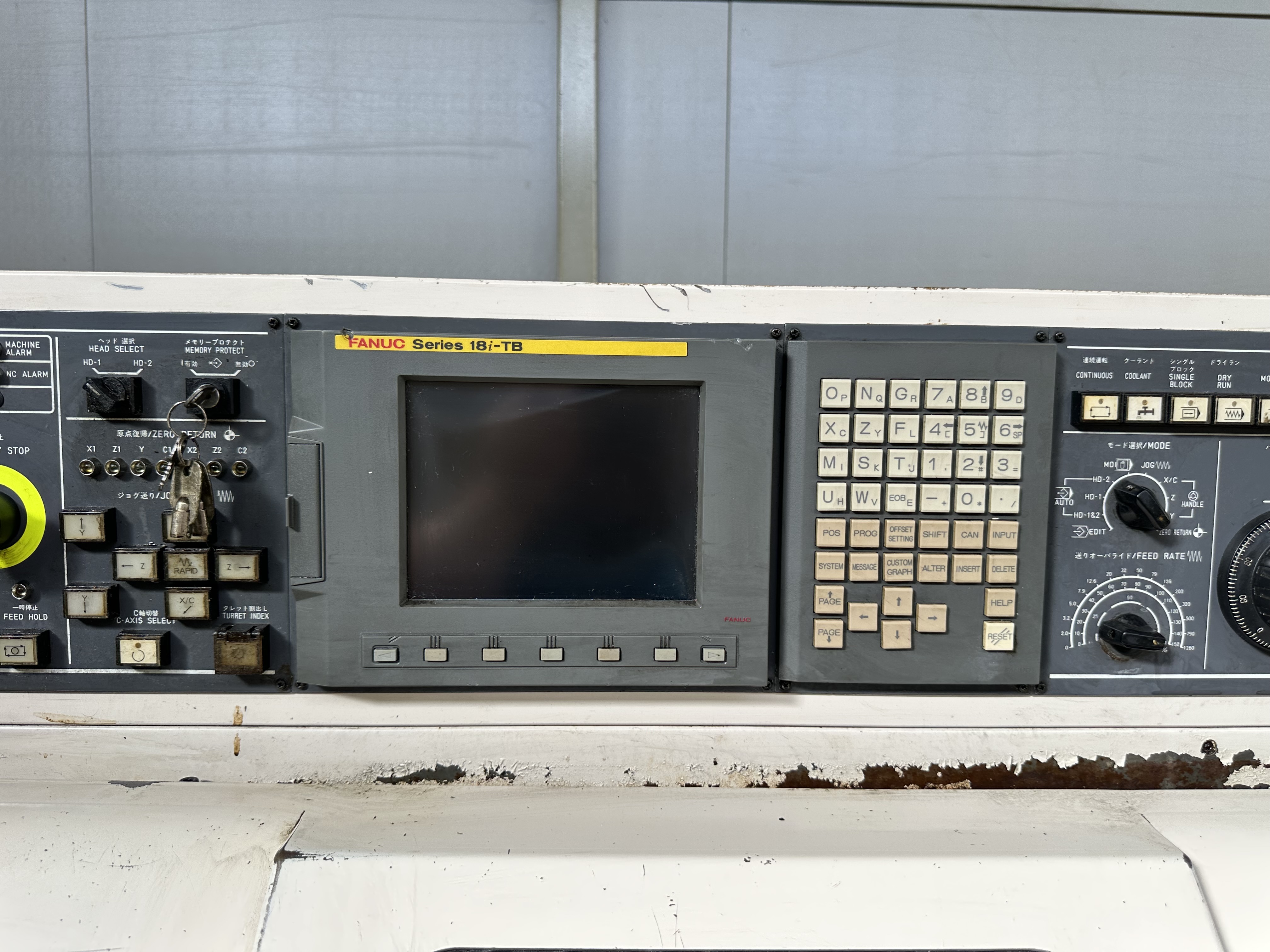 Miyano BNJ42SY Fixed Headstock Lathe 6 Axis with Fanuc Series 18i-TB CNC Control (2005)