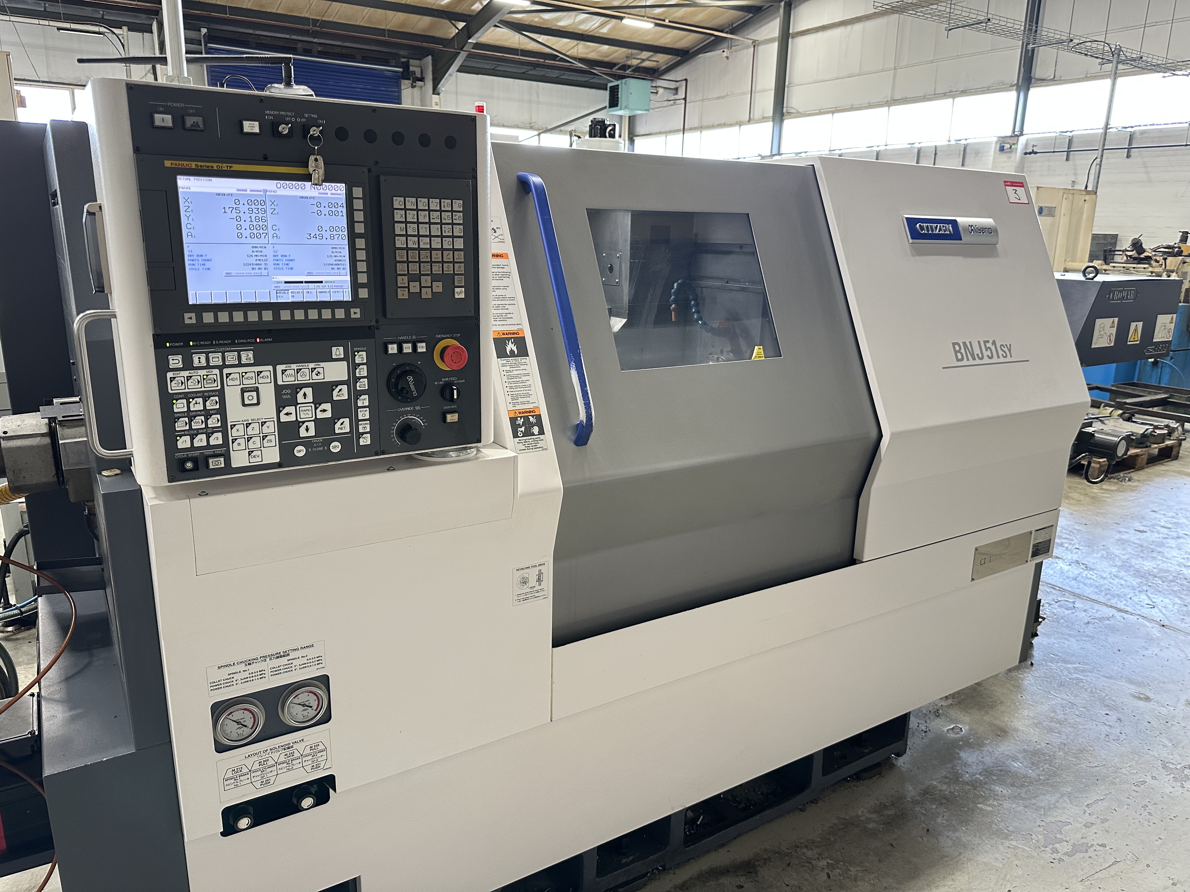 Citizen Miyano BNJ-51SY6 Fixed Headstock Lathe with Fanuc Series Oi - TF CNC Control (2021)
