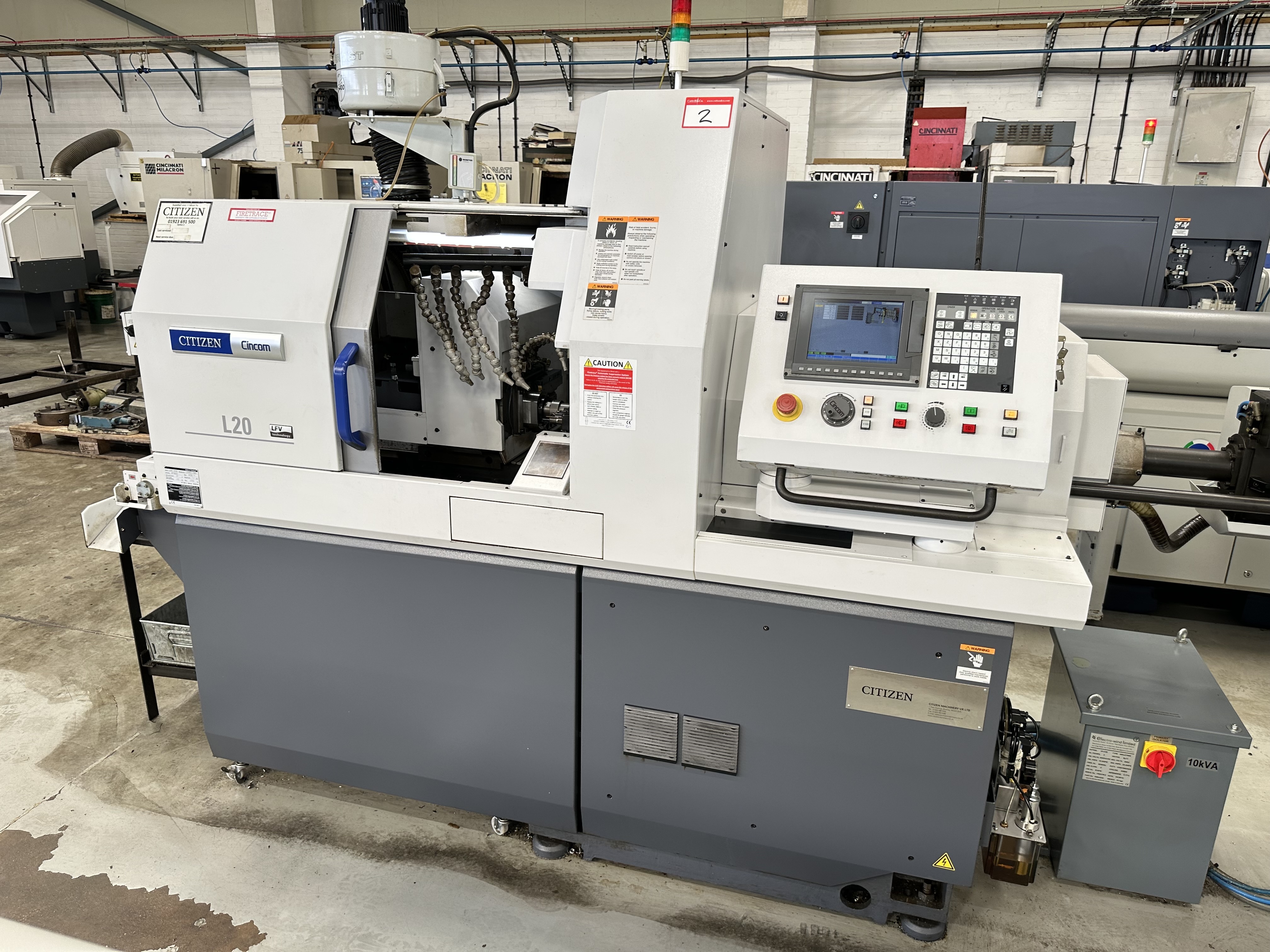 Citizen Cincom L20E - 2M10 CNC Sliding Head Lathe with Cincom System M70LPC - VU CNC Control (2018)