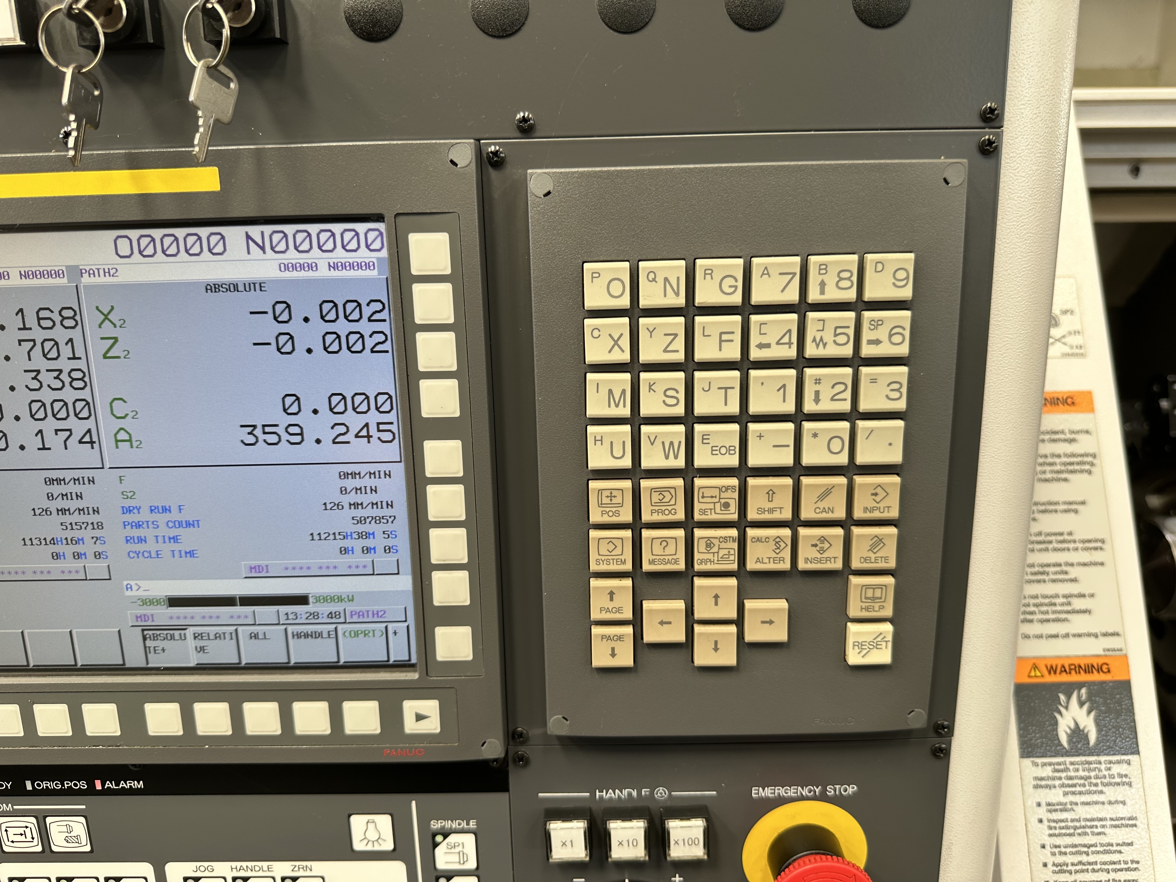 Citizen Miyano BNJ-51SY6 5 Axis Fixed Headstock Lathe with Fanuc Oi-TF Control (2021)