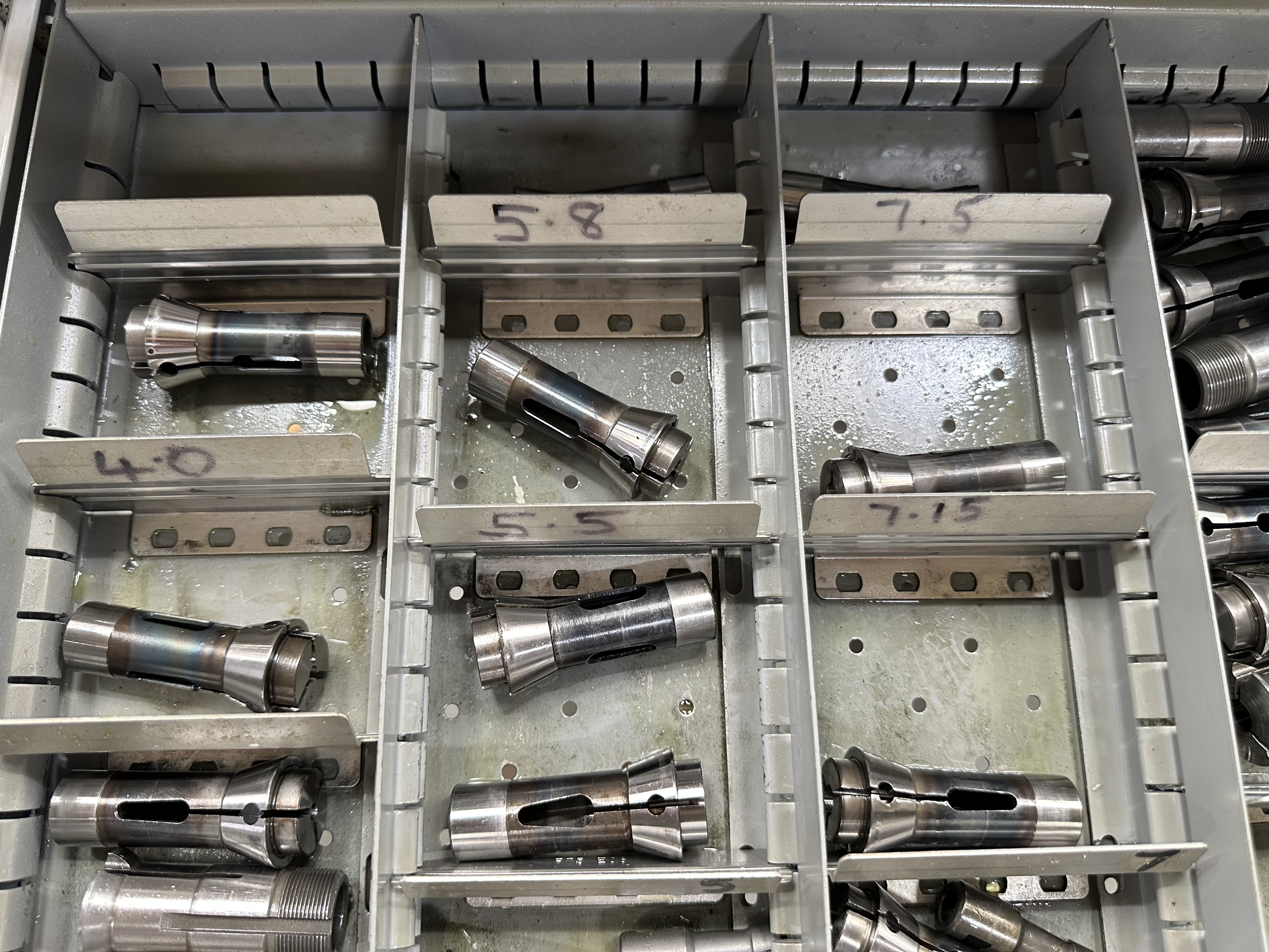 Collets and Guides for K16 Machine
