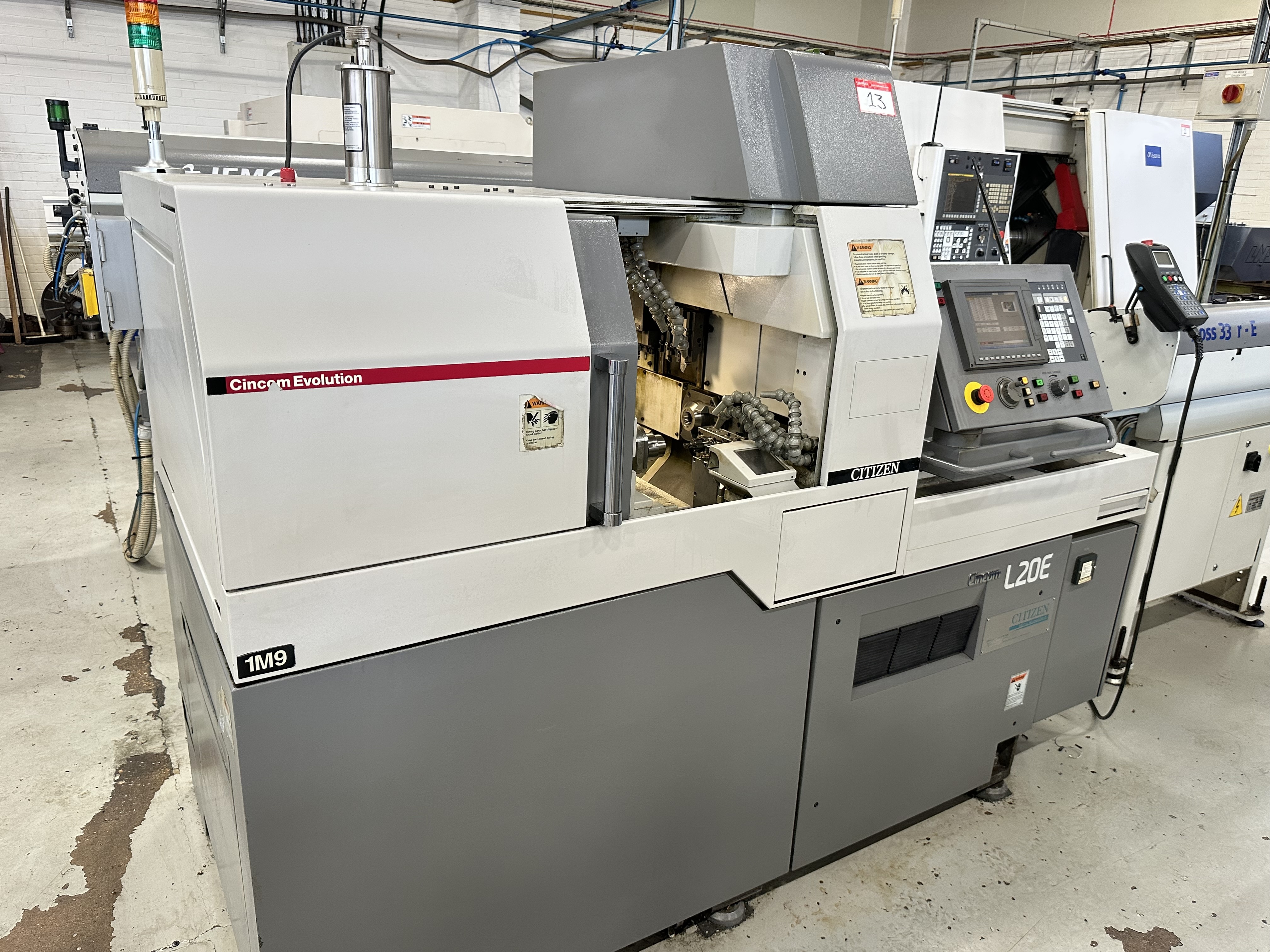 Citizen Cincom L20E-IX Sliding Head Lathe with Cincom M70LPC-V CNC Control (2010)