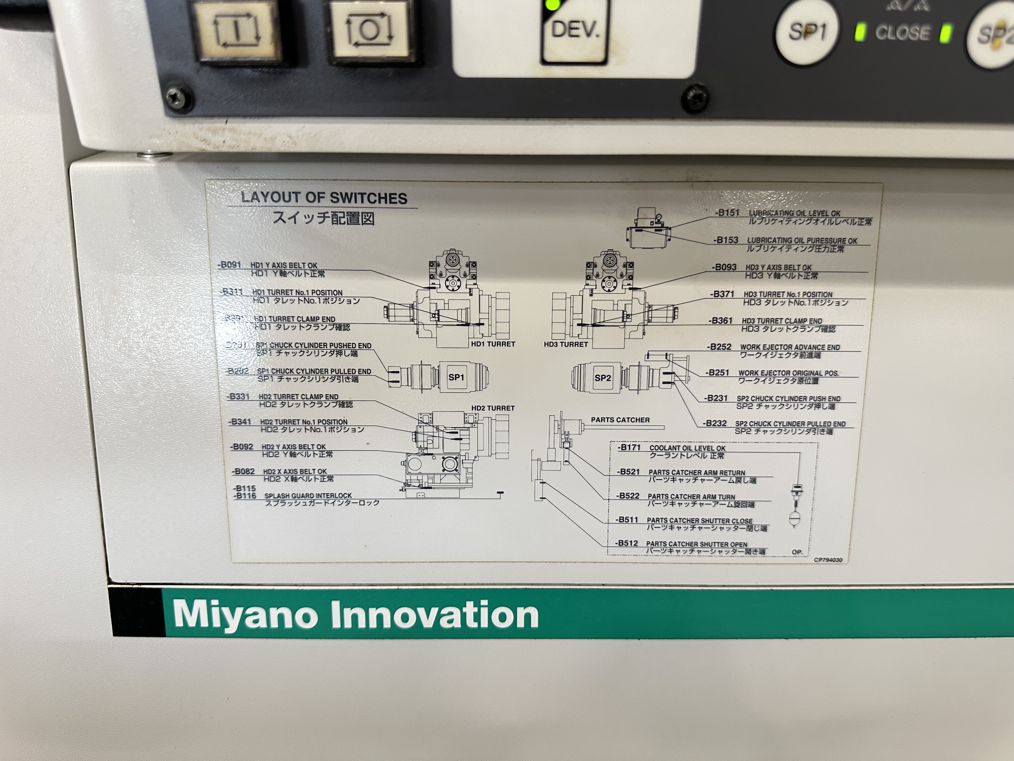 Miyano ABX-64THY2 Twin Spindle Fixed Head Stock Lathe with Fanuc Series 31i Model B CNC Control (2014)