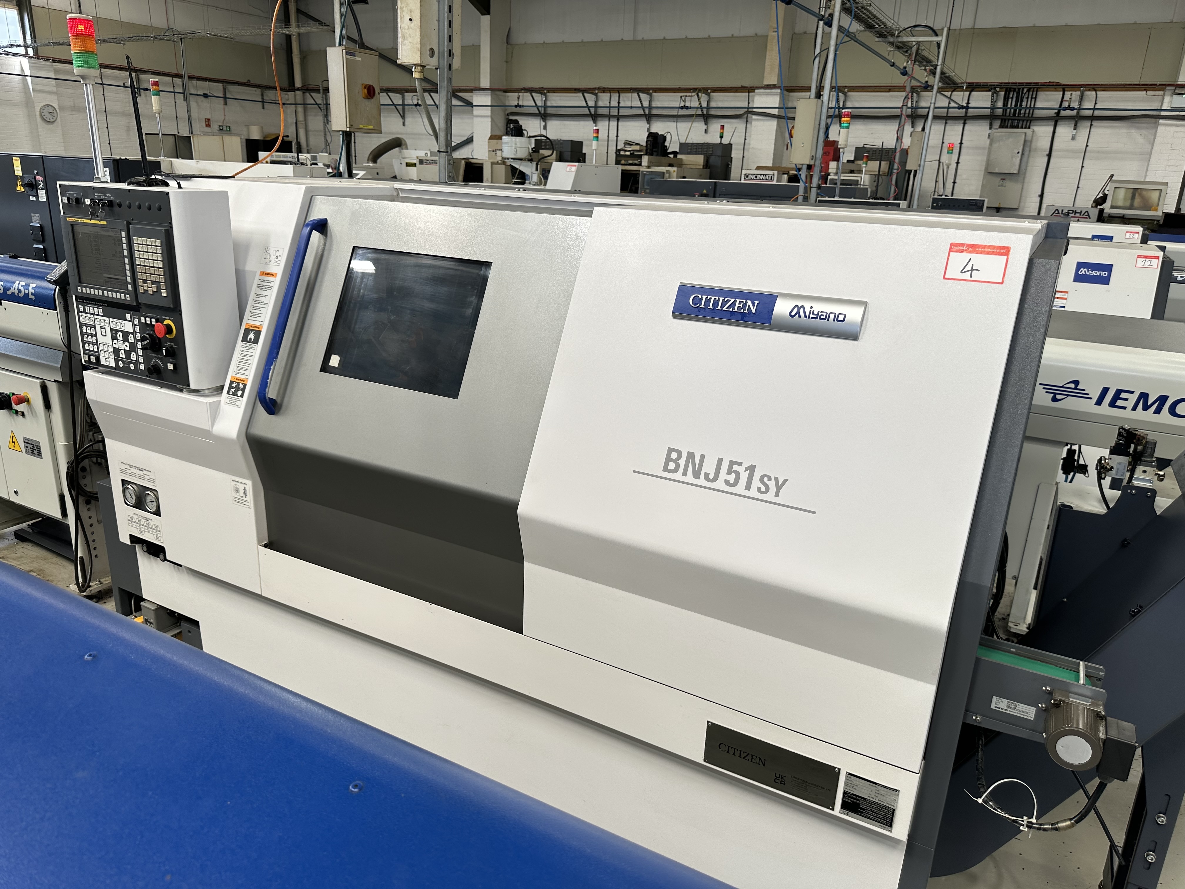 Citizen Miyano BNJ-51SY6 5 Axis Fixed Headstock Lathe with Fanuc Oi-TF Control (2021)