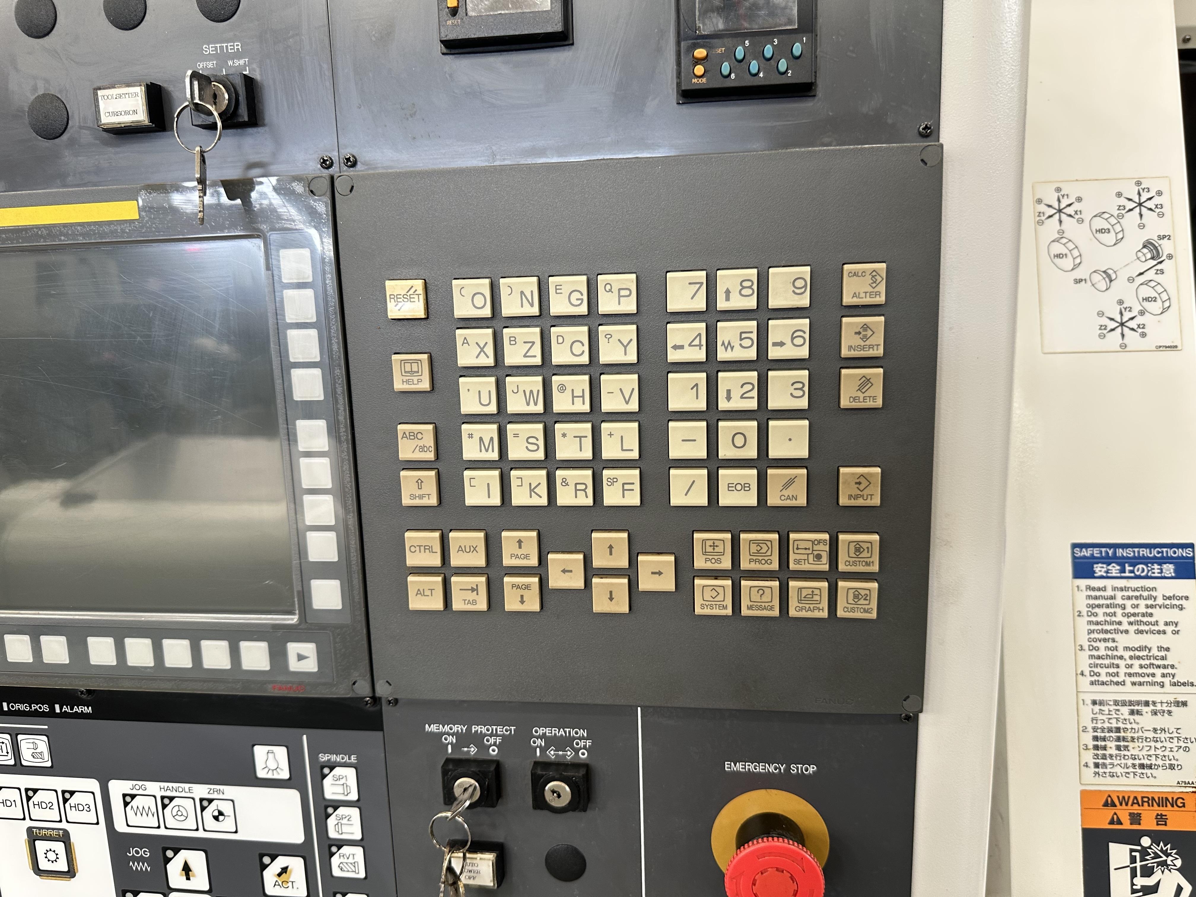Miyano ABX-64THY2 Twin Spindle Fixed Head Stock Lathe with Fanuc Series 31i Model B CNC Control (2014)