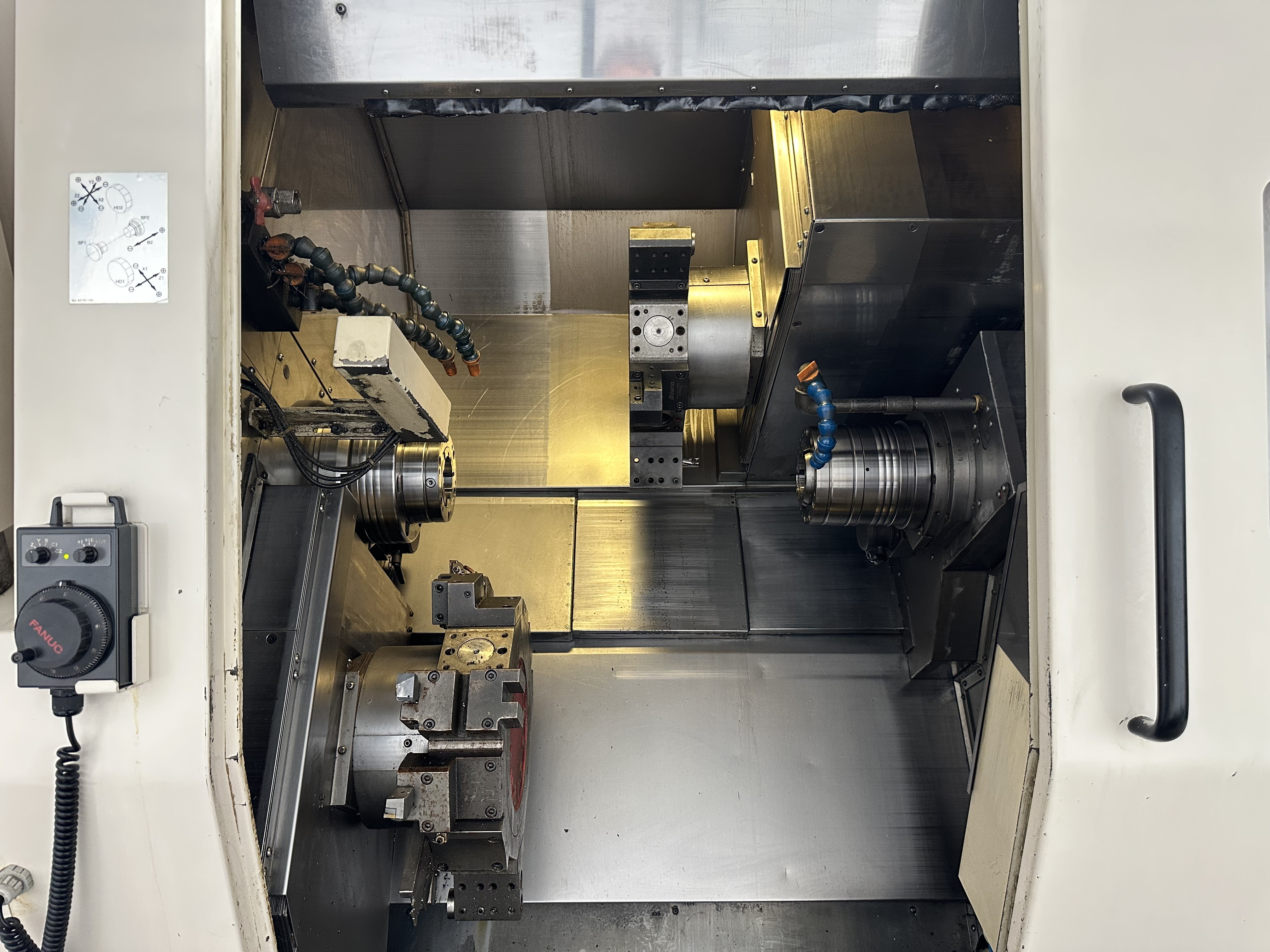 Citizen Miyano ABX-64SY Fixed Headstock Lathe 9 Axis Machine with Fanuc Series 31i Model A CNC Control (2011)