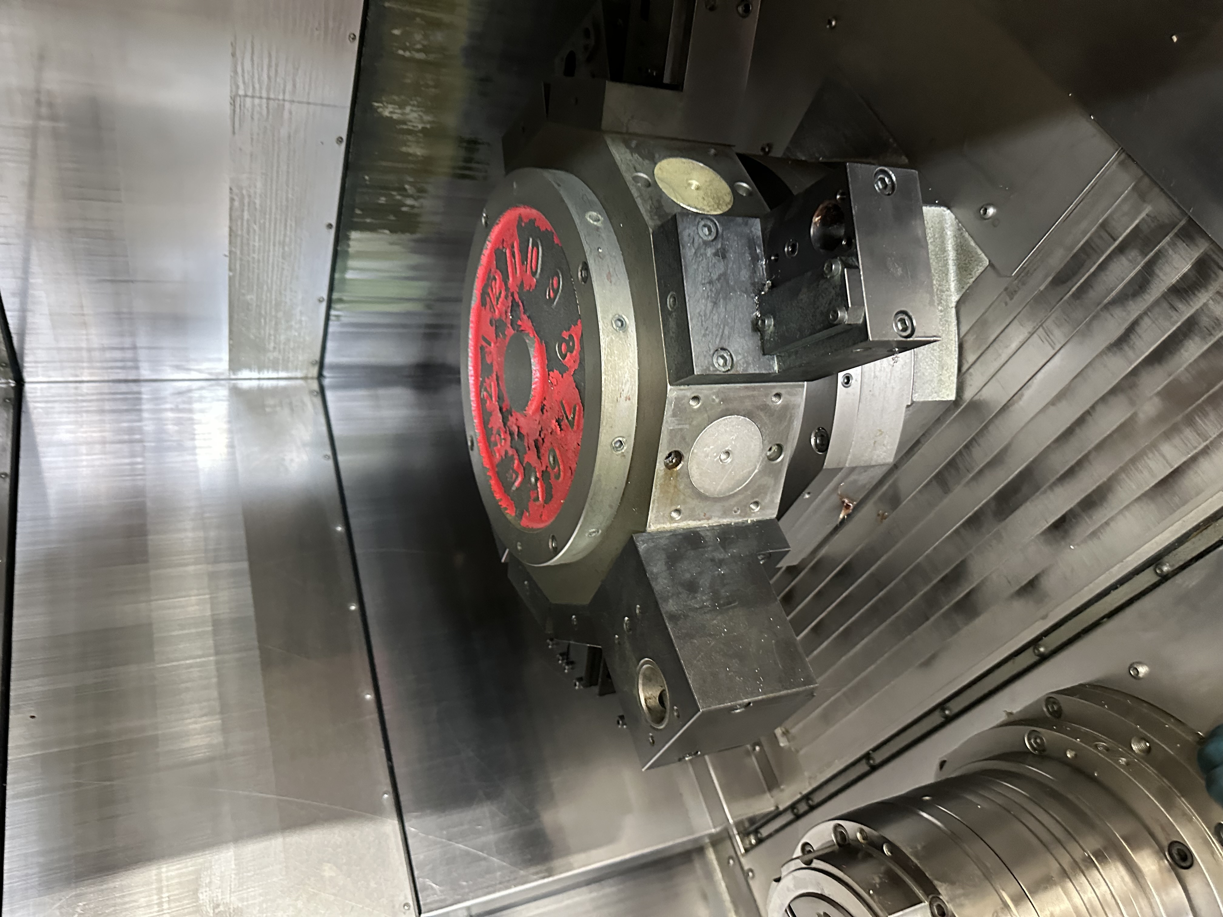 Miyano ABX-64THY2 Twin Spindle Fixed Head Stock Lathe with Fanuc Series 31i Model B CNC Control (2014)