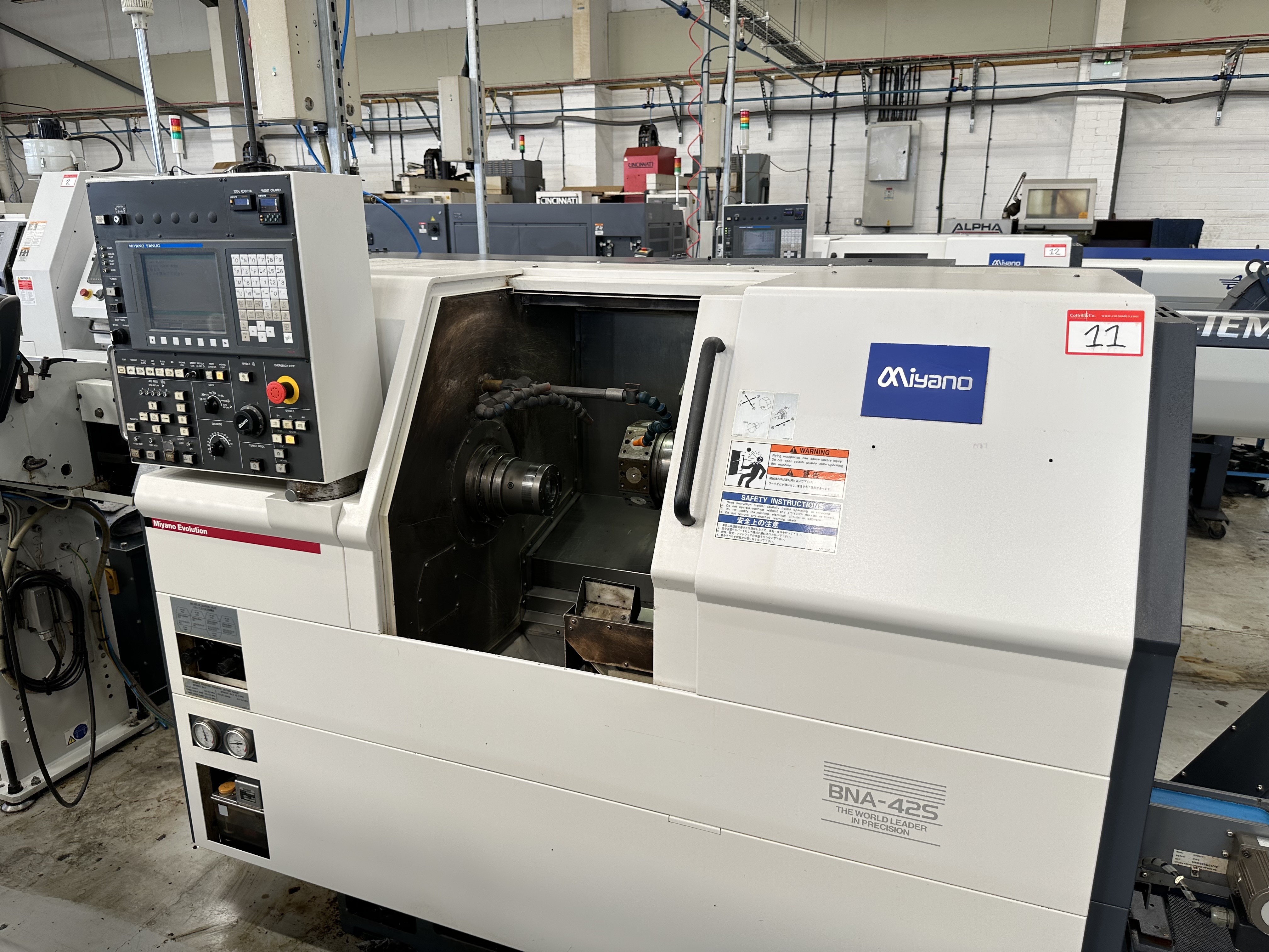 Miyano BNA-42S 5 Axis Machine Fixed Headstock Lathe with Fanuc Oi-TD CNC Control (2011)