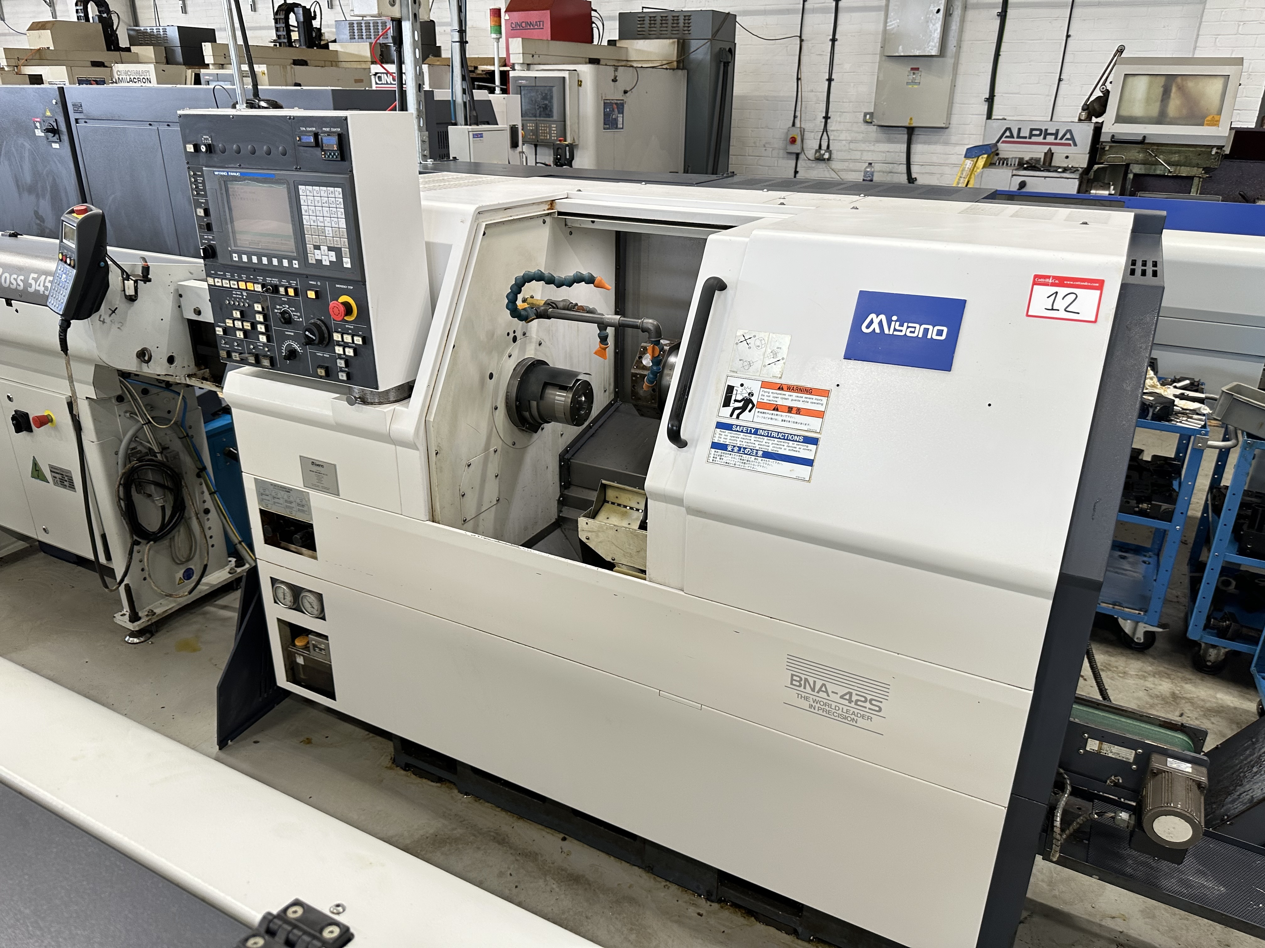 Miyano BNA-42S Fixed Headstock Lathe 5 Axis Machine with Fanuc Oi-TD CNC Control (2010)