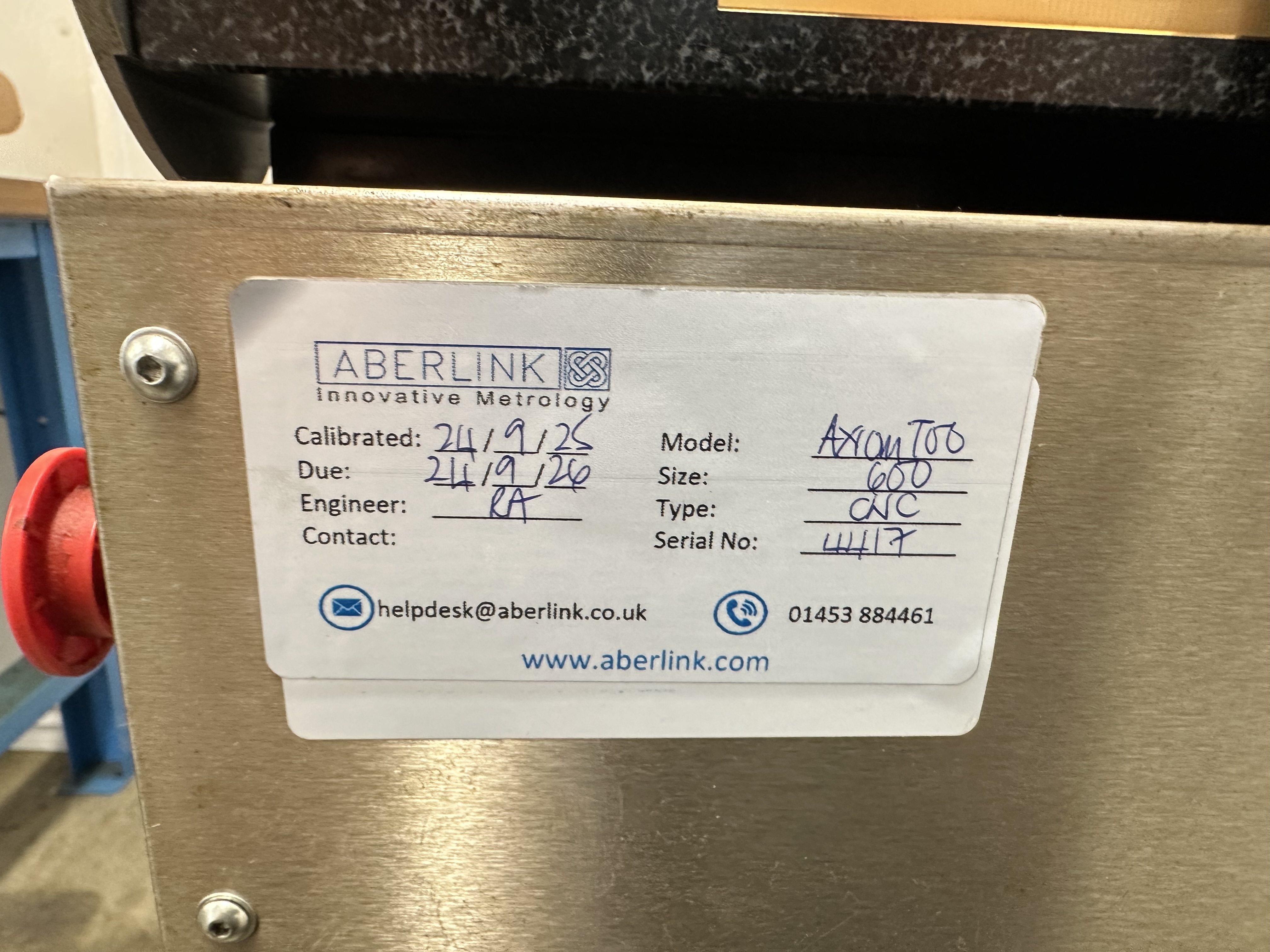 Aberlink AX10M TOO CMM, 600 x 600mm Working Area, Granite Work Bed (2008)