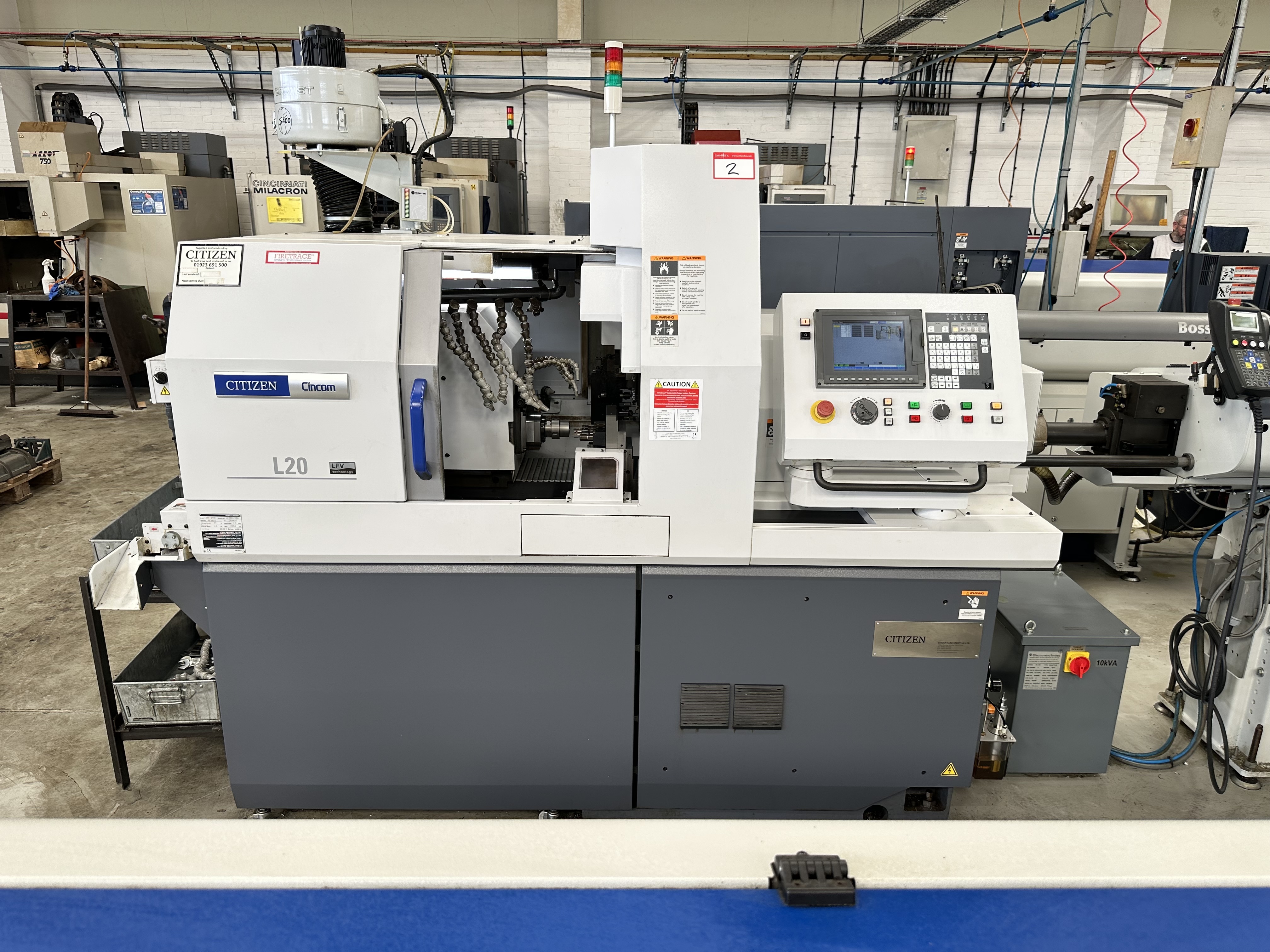 Citizen Cincom L20E - 2M10 CNC Sliding Head Lathe with Cincom System M70LPC - VU CNC Control (2018)