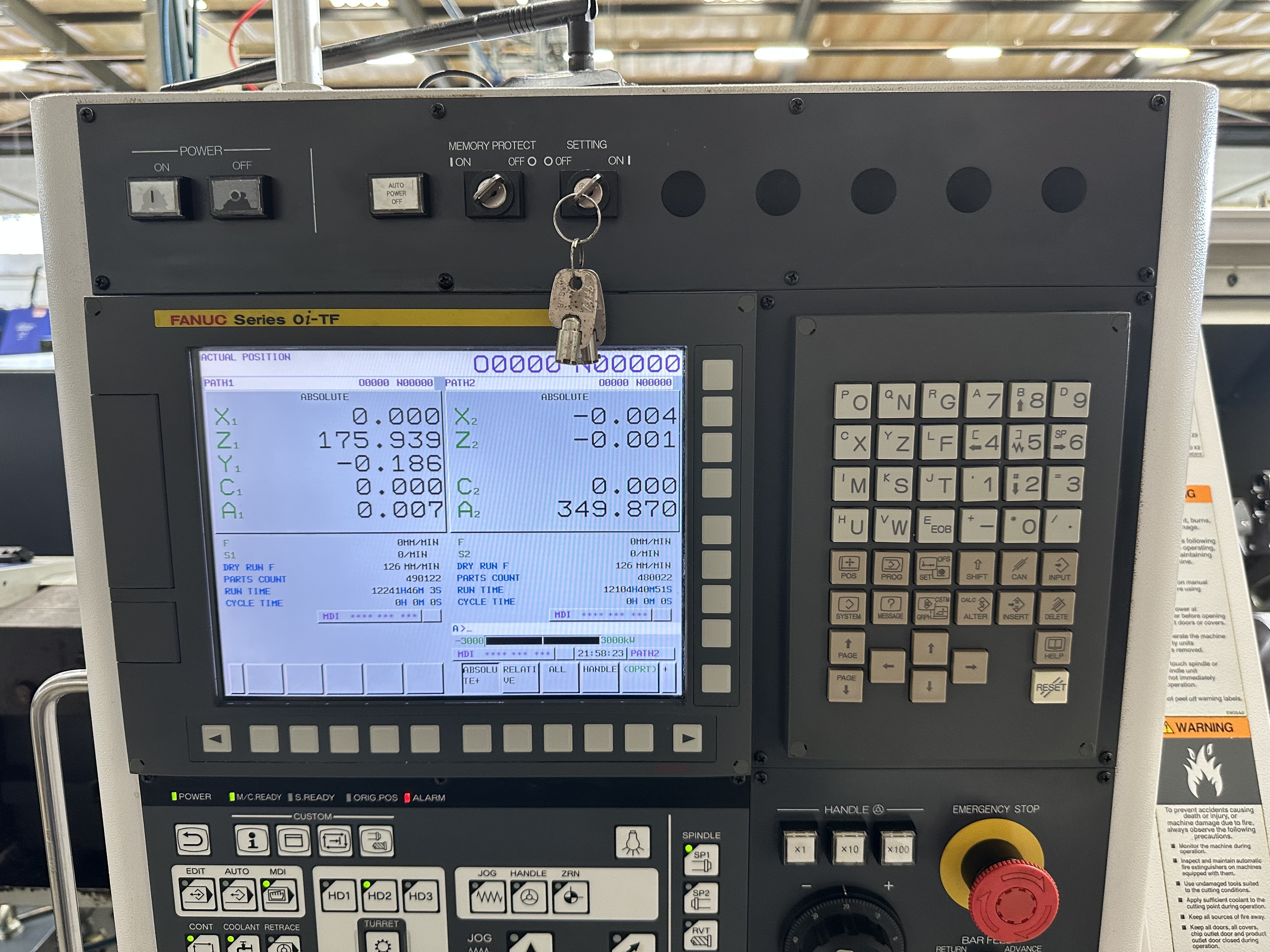 Citizen Miyano BNJ-51SY6 Fixed Headstock Lathe with Fanuc Series Oi - TF CNC Control (2021)