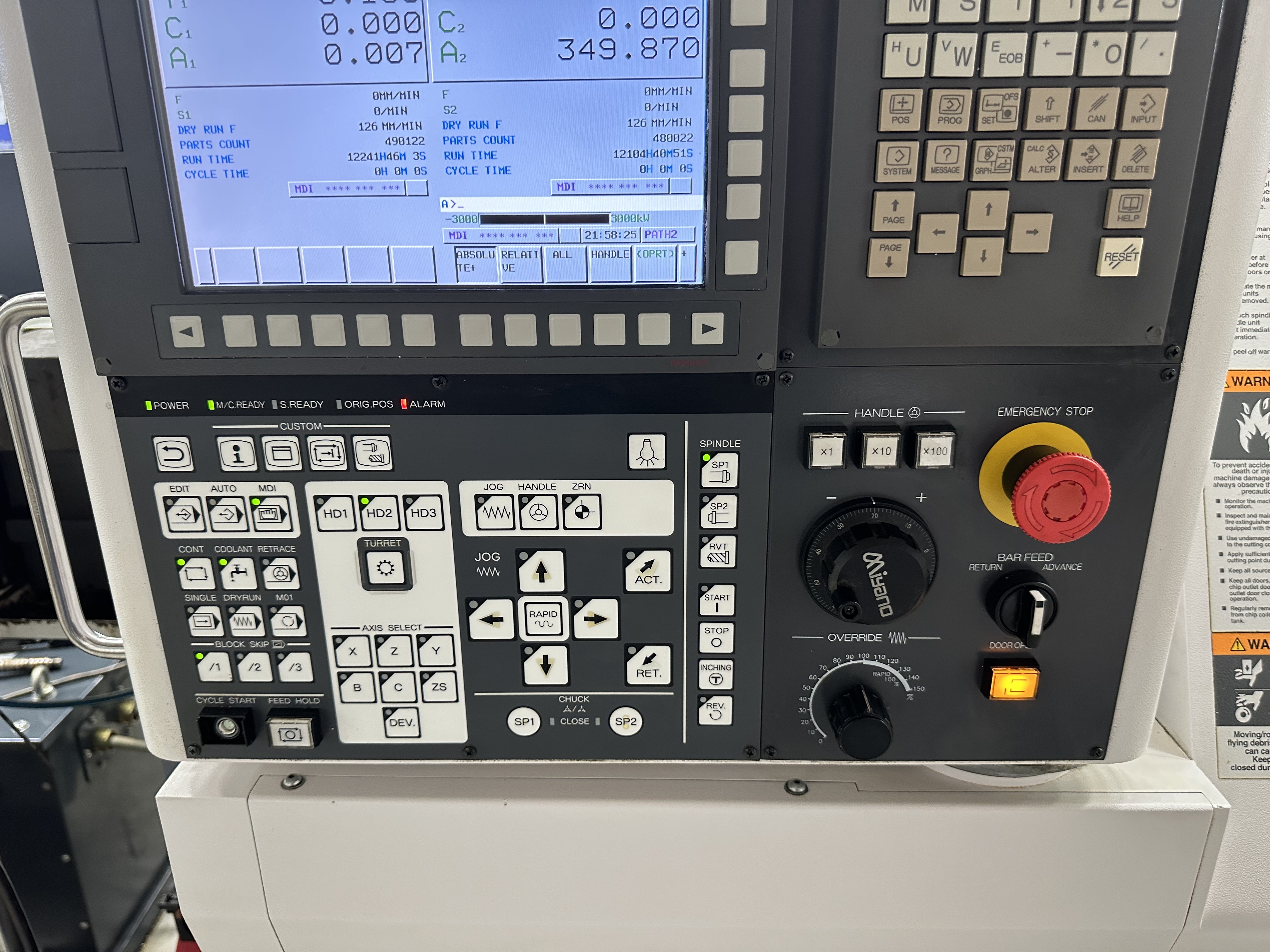 Citizen Miyano BNJ-51SY6 Fixed Headstock Lathe with Fanuc Series Oi - TF CNC Control (2021)