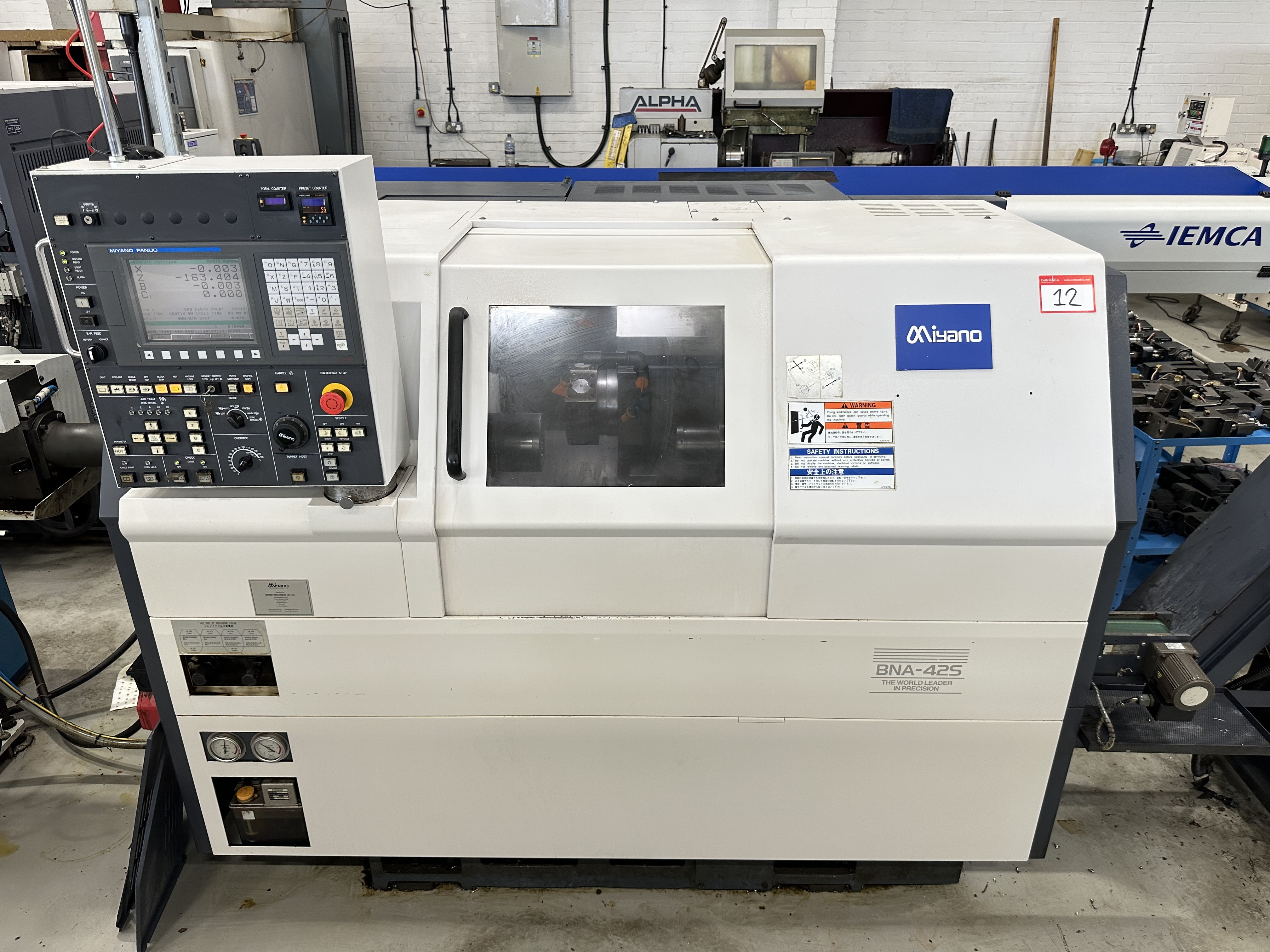 Miyano BNA-42S Fixed Headstock Lathe 5 Axis Machine with Fanuc Oi-TD CNC Control (2010)