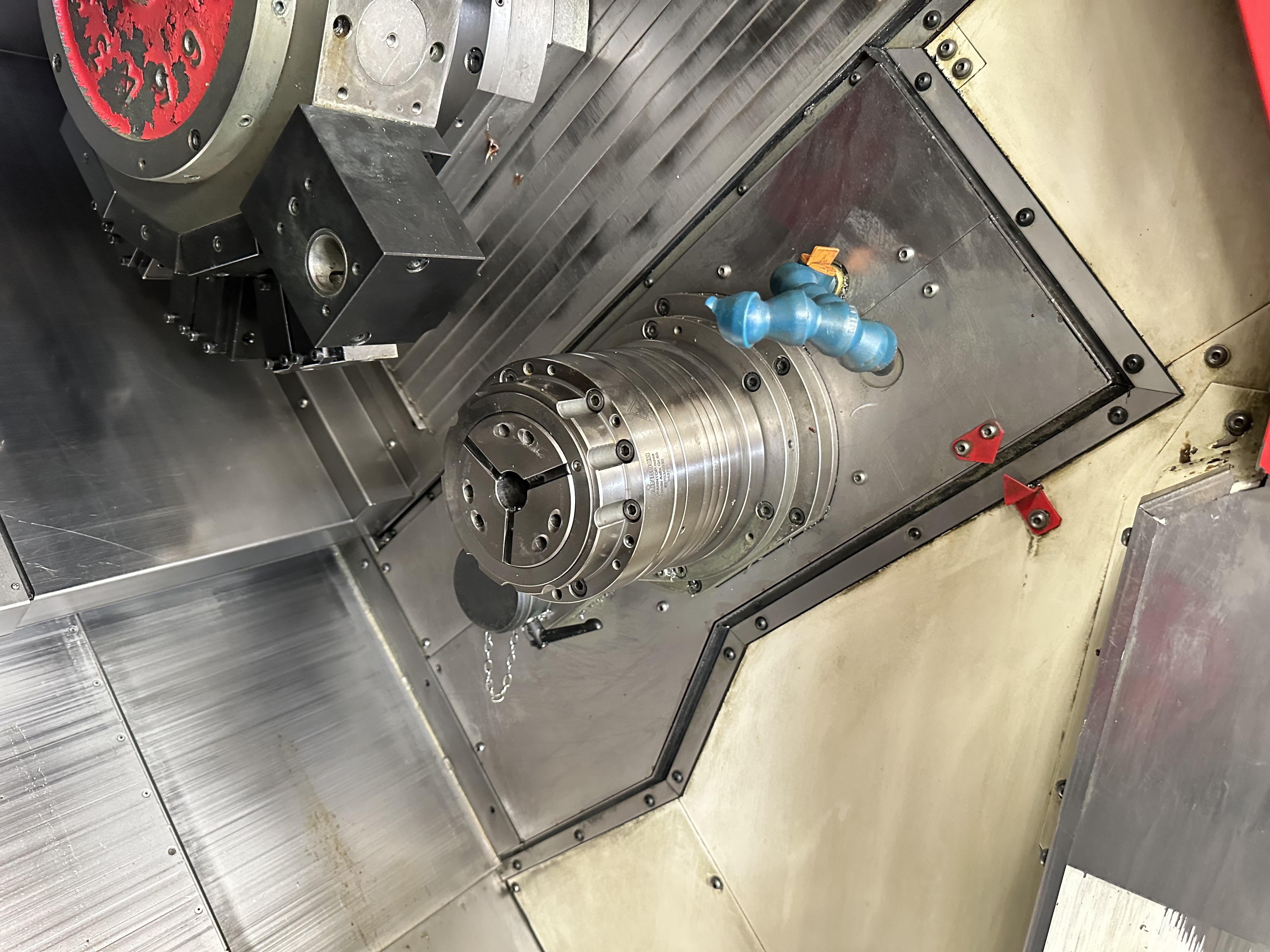 Miyano ABX-64THY2 Twin Spindle Fixed Head Stock Lathe with Fanuc Series 31i Model B CNC Control (2014)