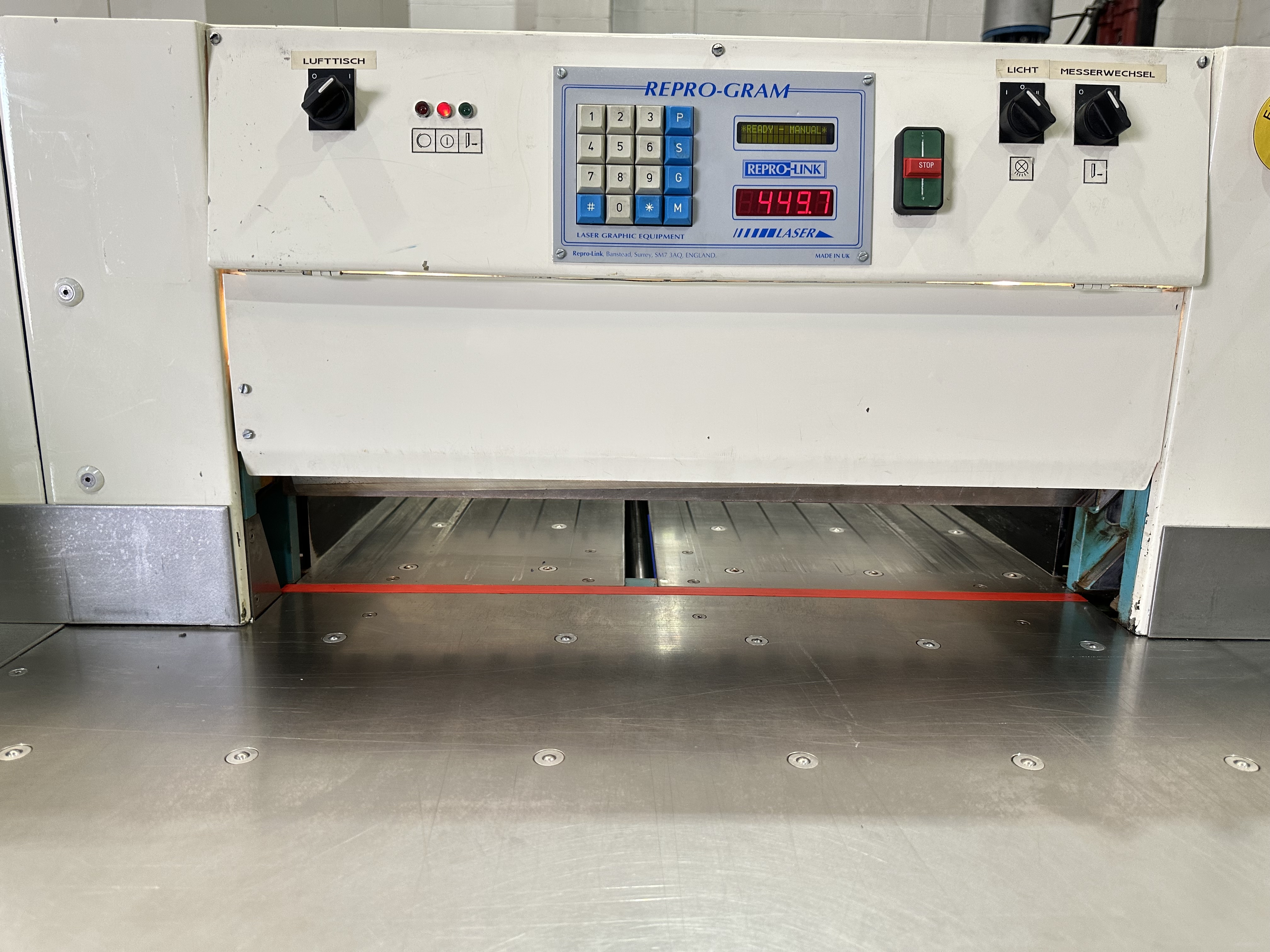 Graf Opat G66 industrial Paper Guillotine with Repro-Gram Control Panel