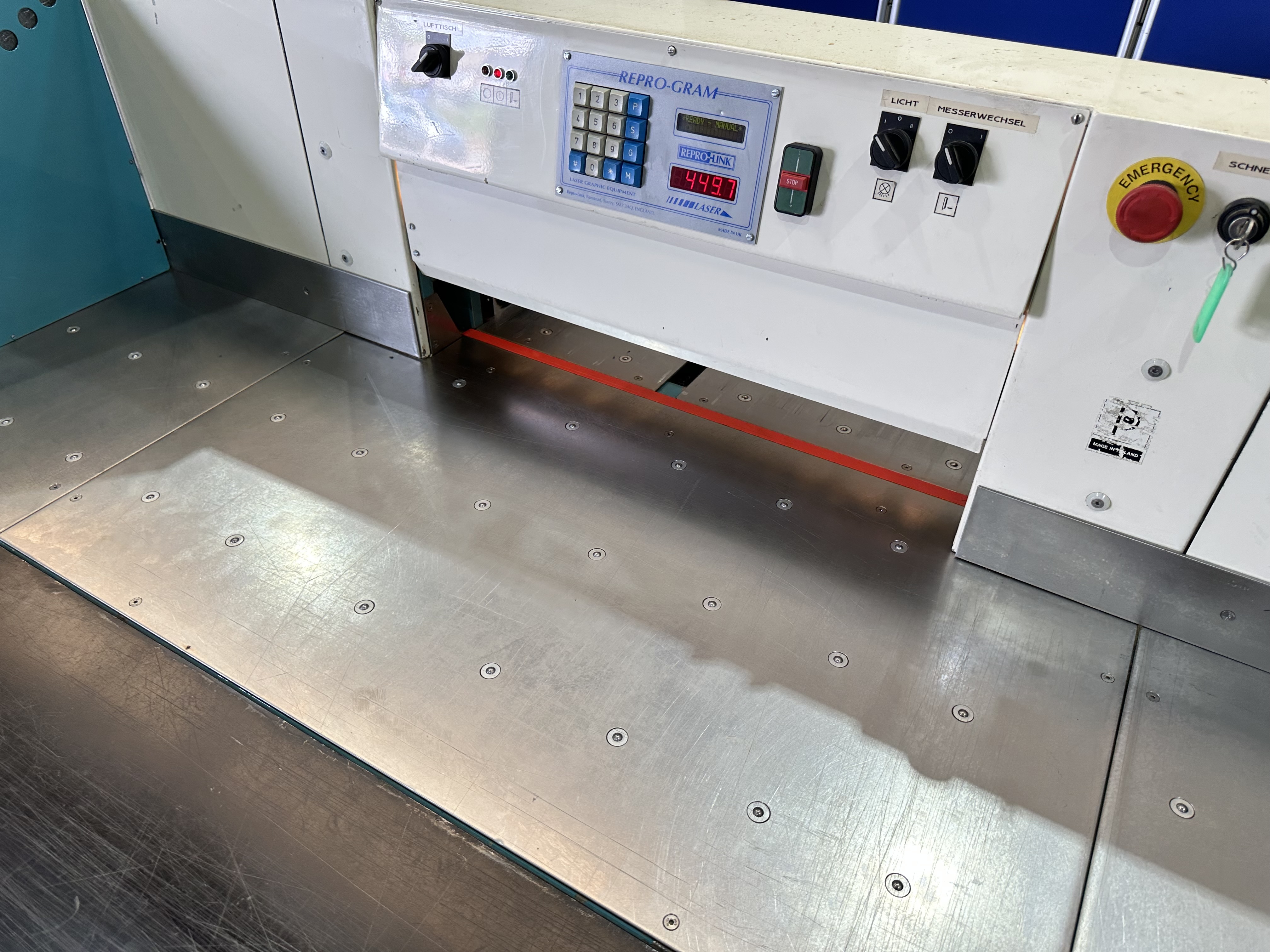 Graf Opat G66 industrial Paper Guillotine with Repro-Gram Control Panel