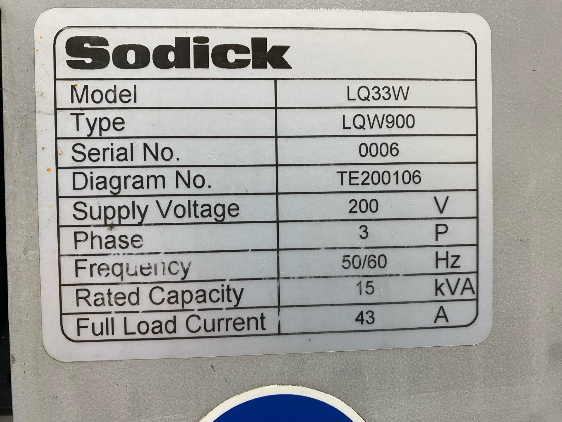 Sodick AQ900L Premium Write-Cut EDM Machine