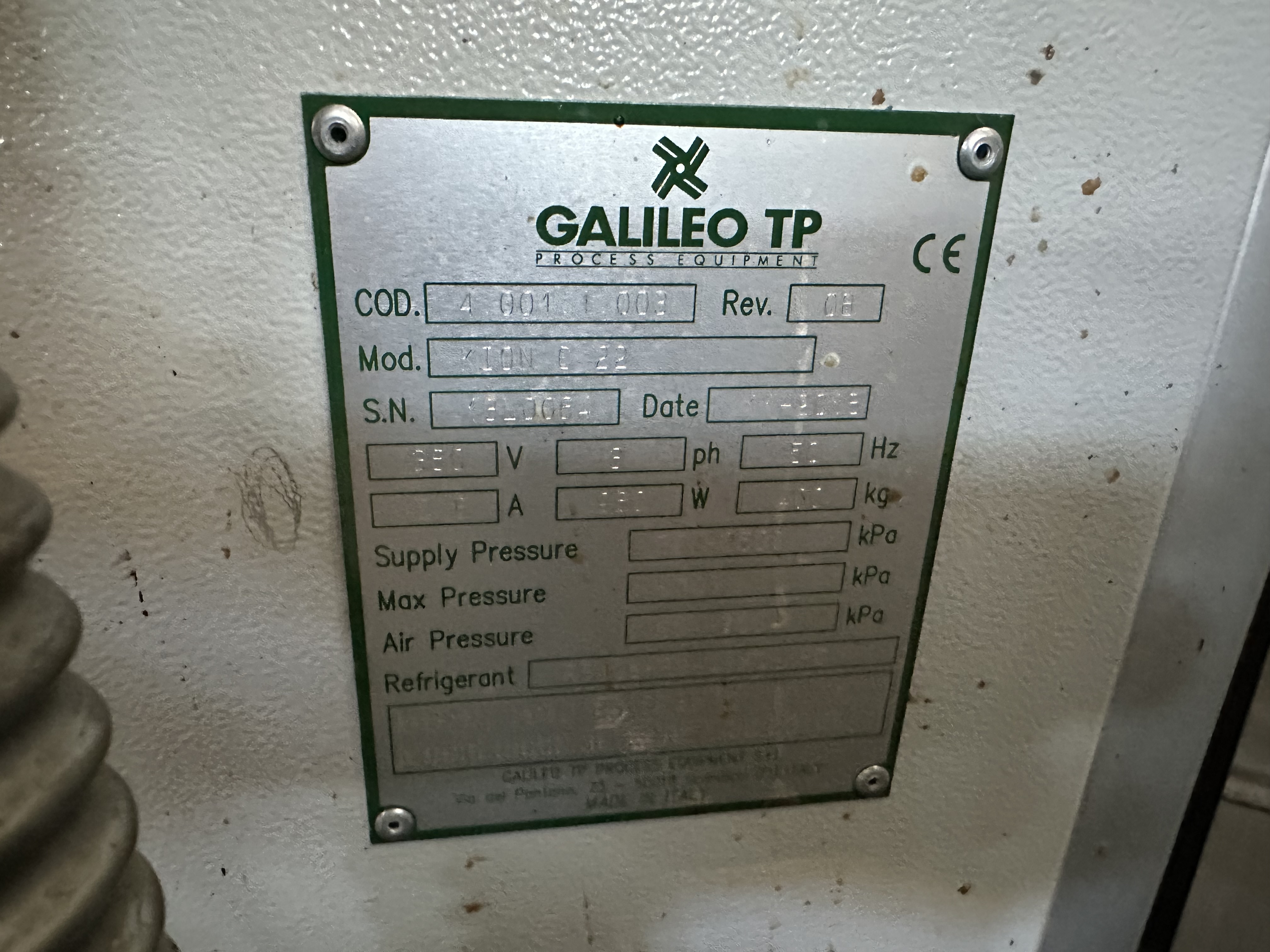 Galileo Tp Gas Charging Station Refridgerant R600A