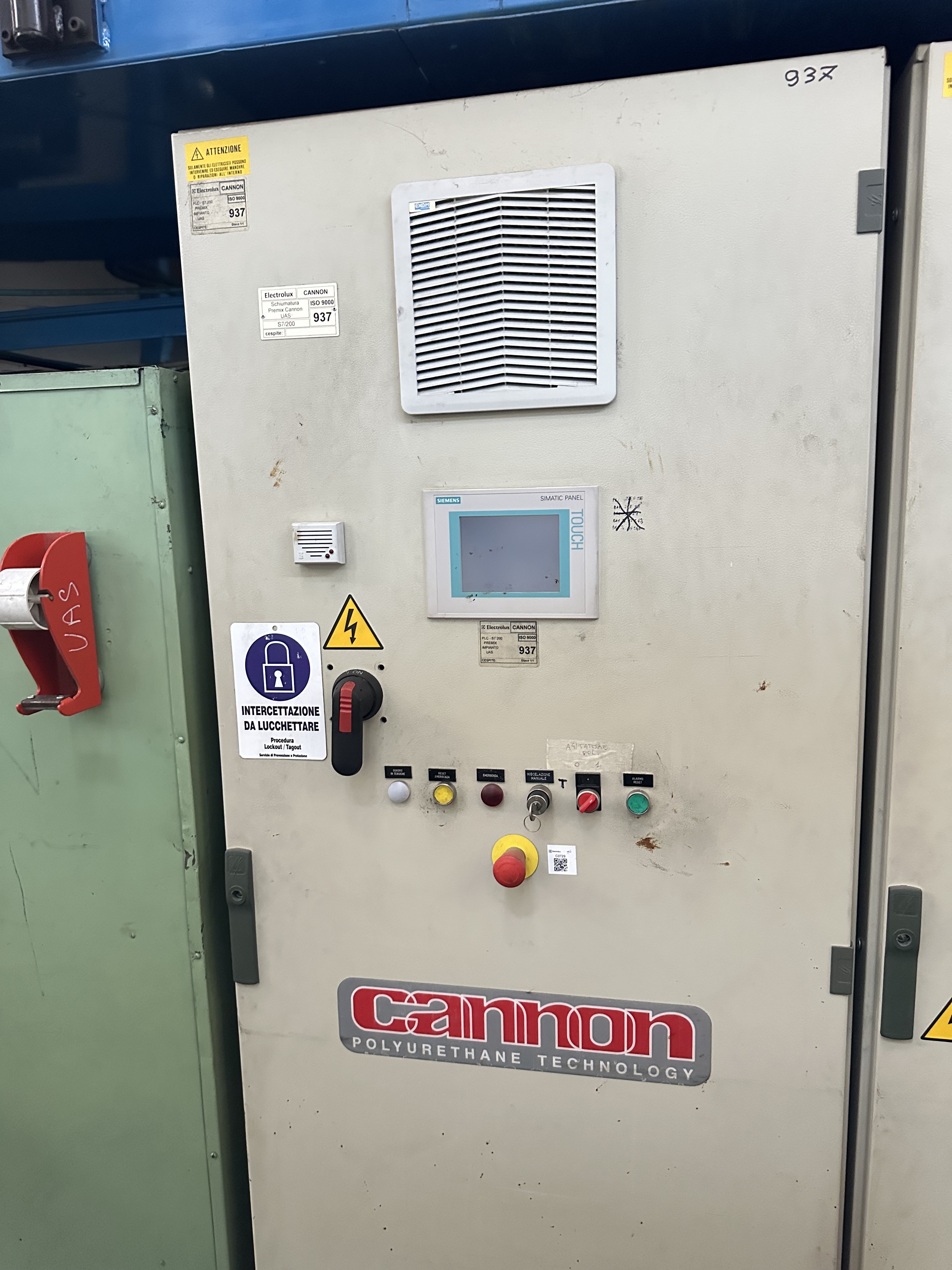 Teas Canon Cabinet Foaming Line