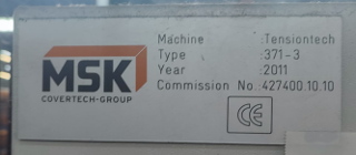 MSK Covertech Tension Tech Stretch Hood Wrapping Machine (2011)