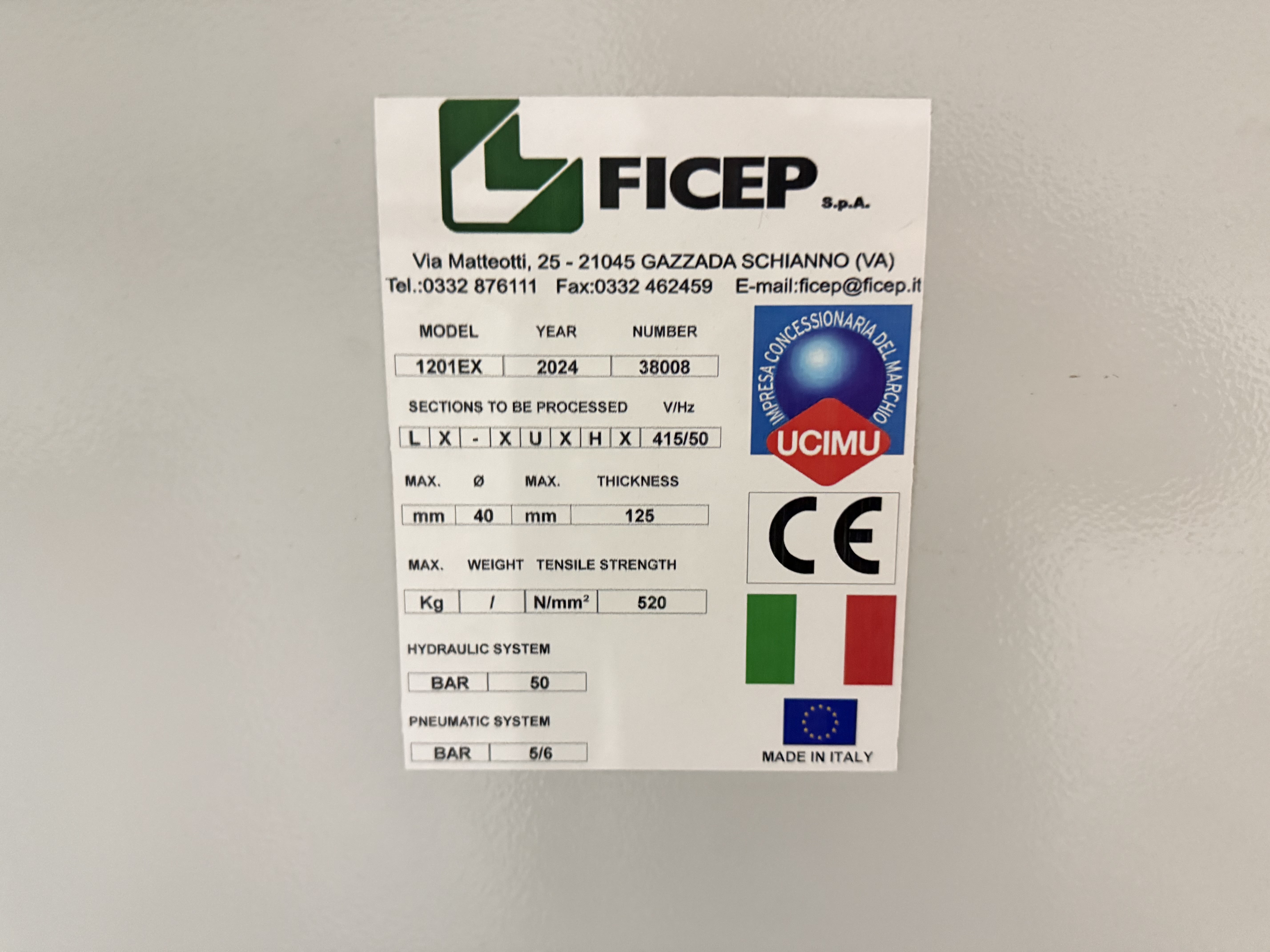 Ficep Excalibur 1201 EX Sectional Steel CNC Milling & Drilling Line (2024)