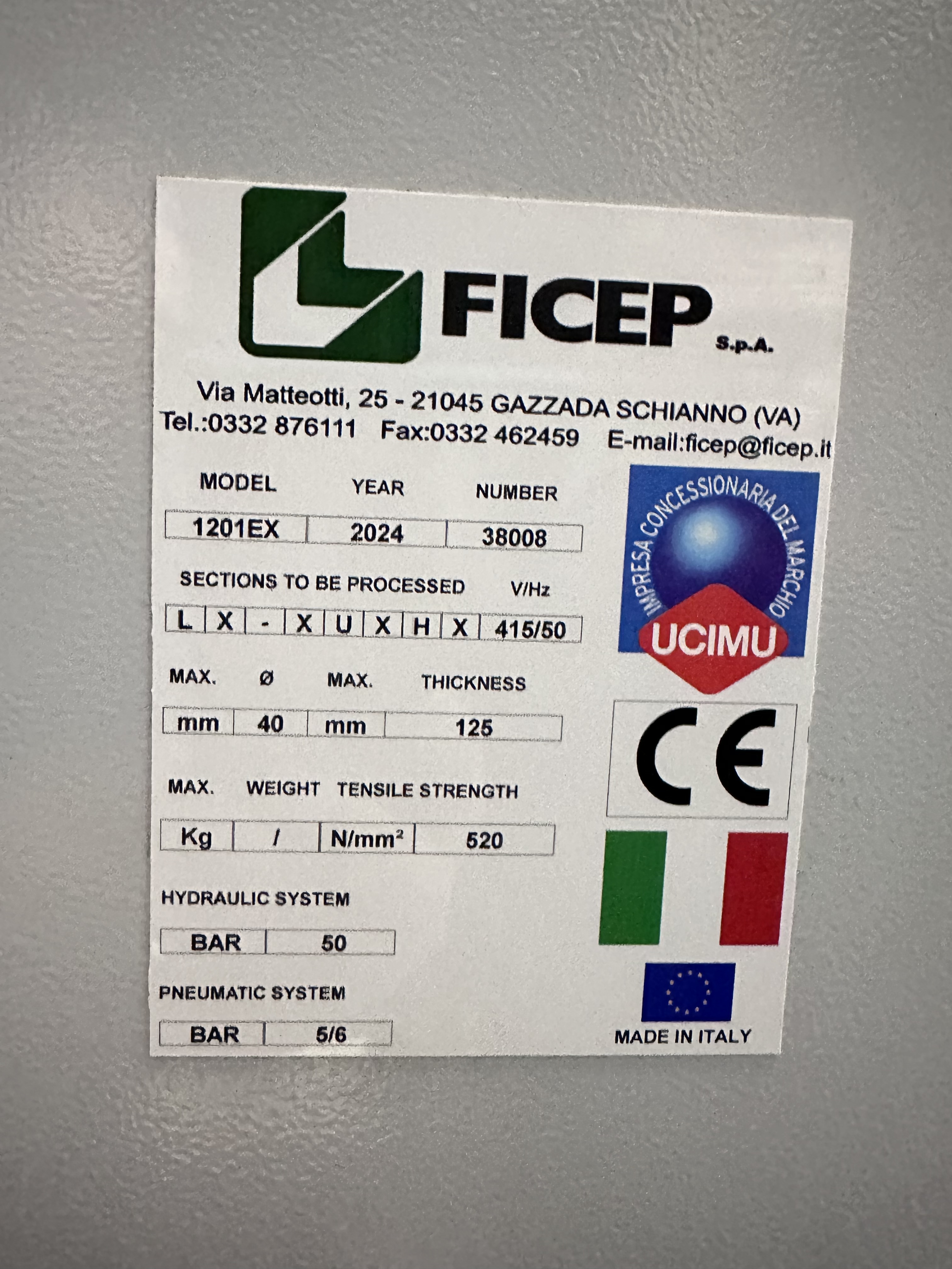 Ficep Excalibur 1201 EX Sectional Steel CNC Milling & Drilling Line (2024)
