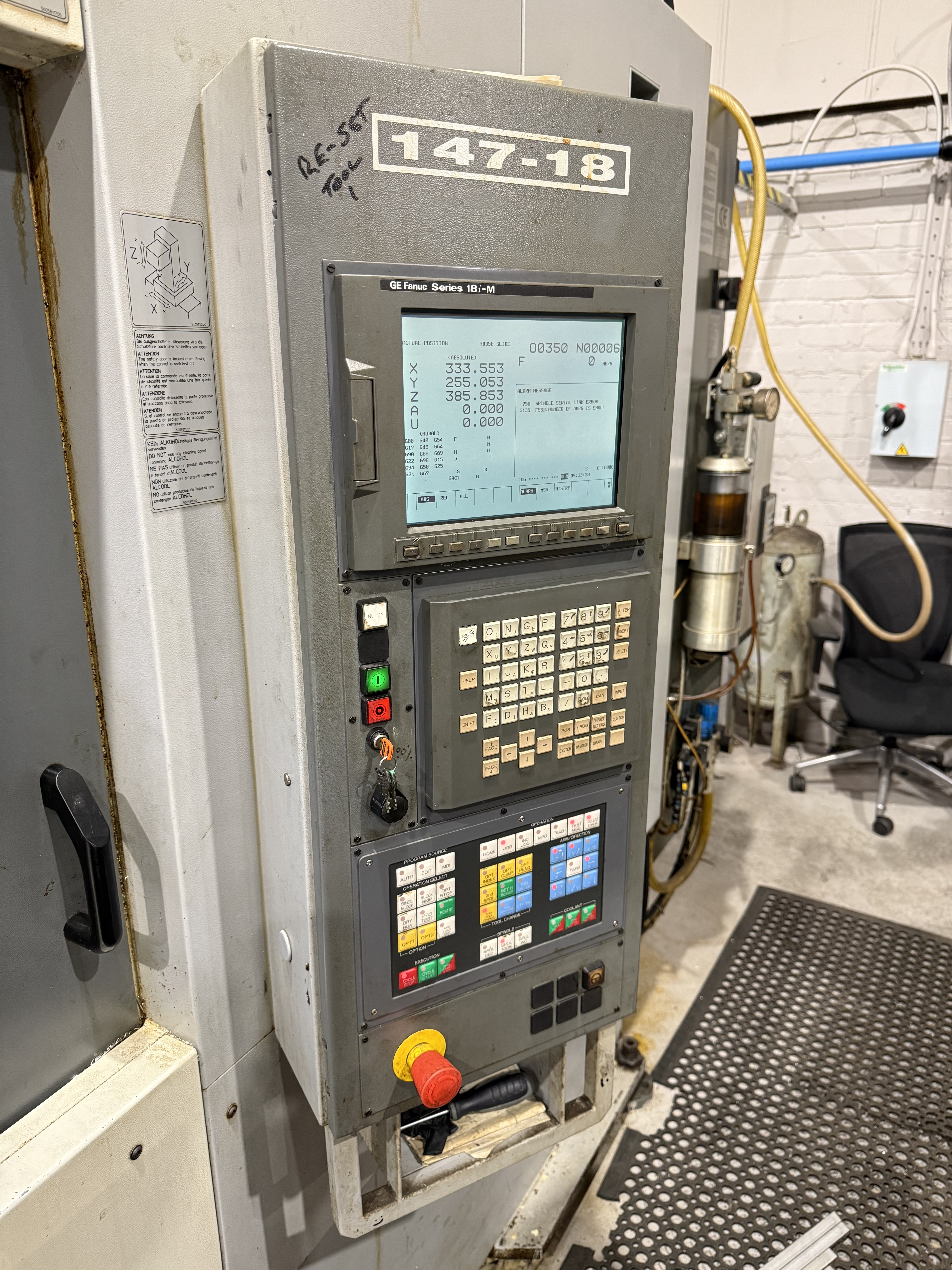 Chiron FZ 15 W High Speed Twin Pallet Vertical Machining Centre. (2002)