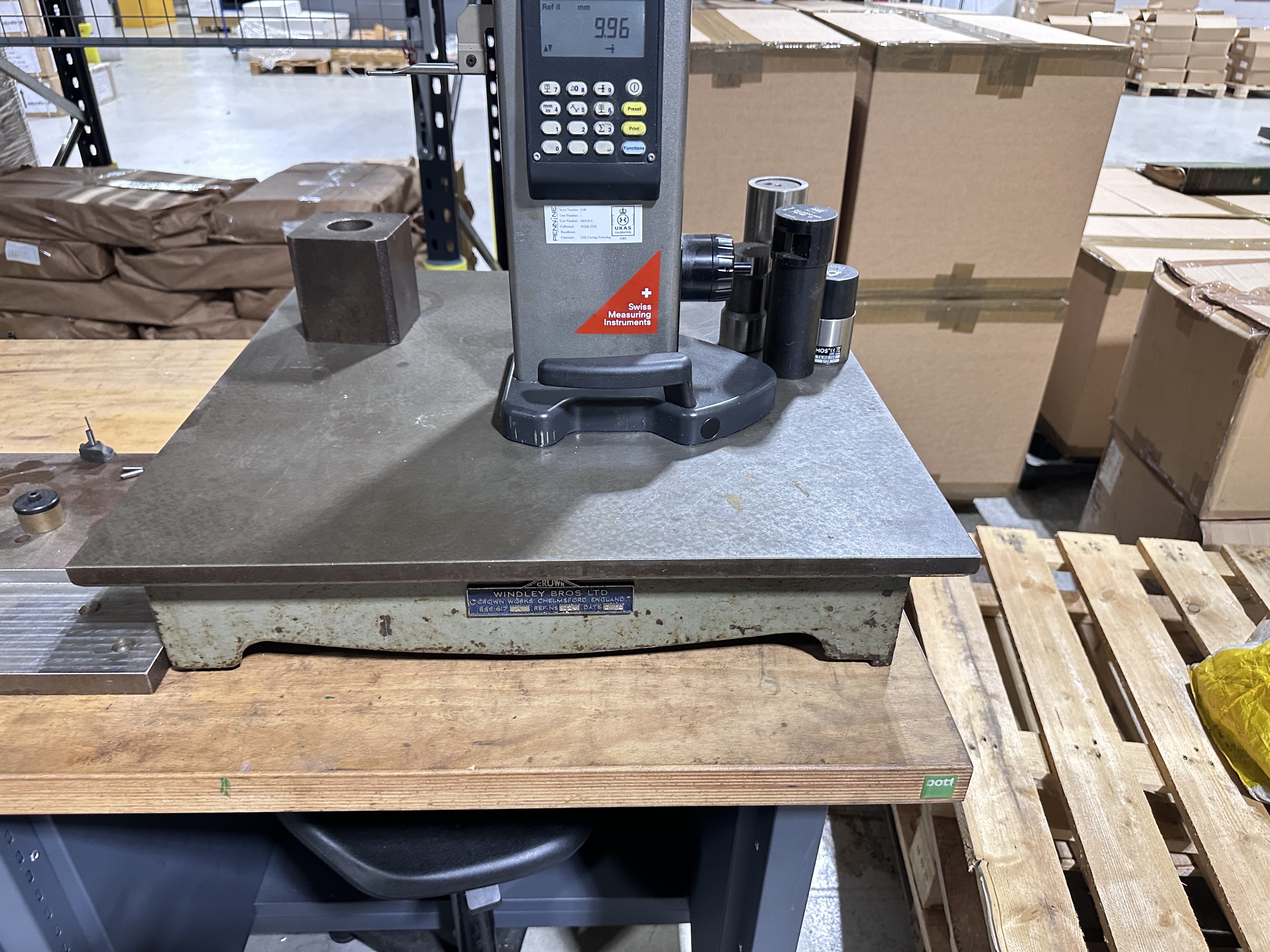 Trimos VL300 Verrtical Height Gauge with Steel Table 