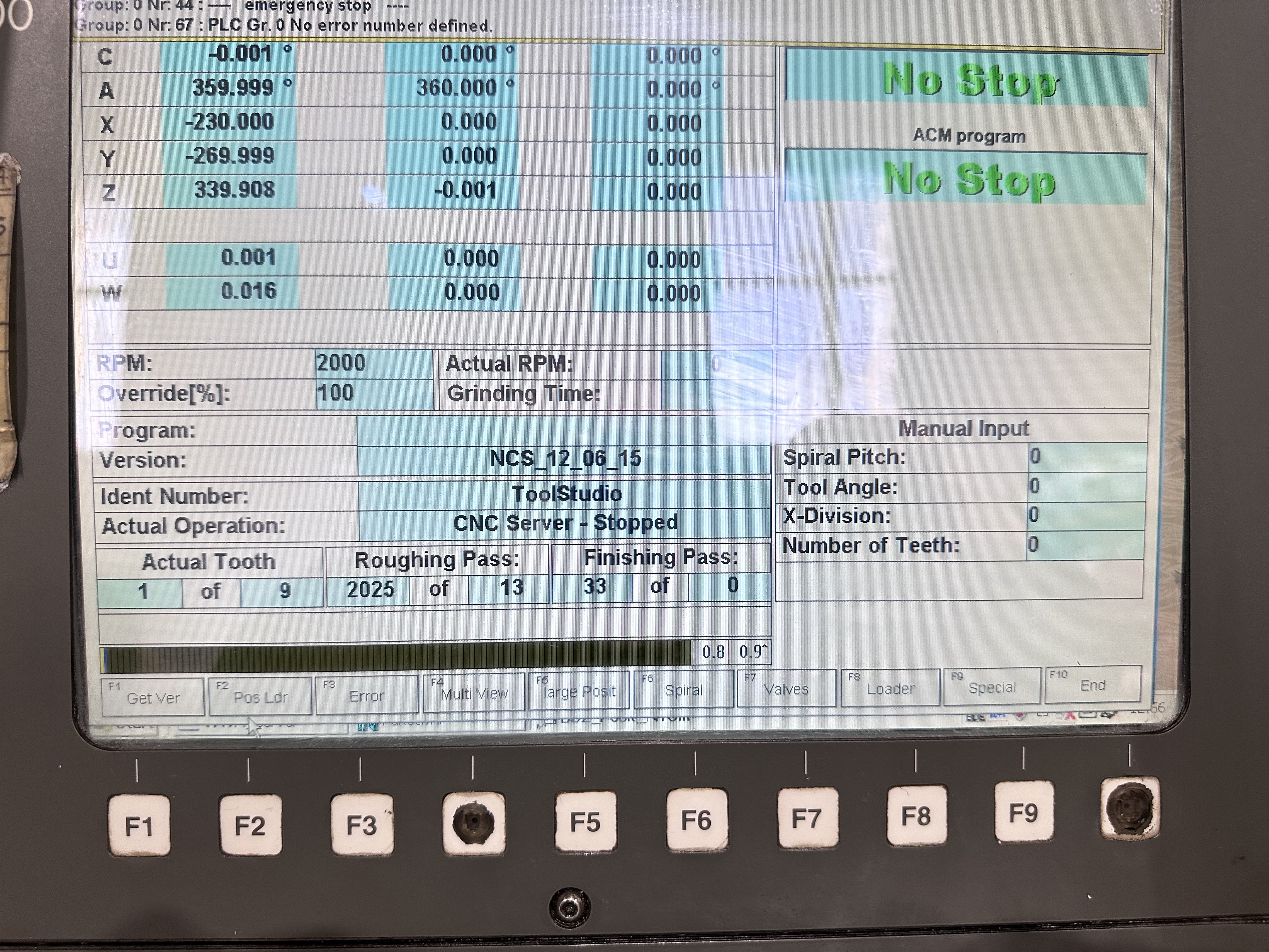 Walter Helitronic Power Production 5-Axis CNC Tool Grinder. (2000)