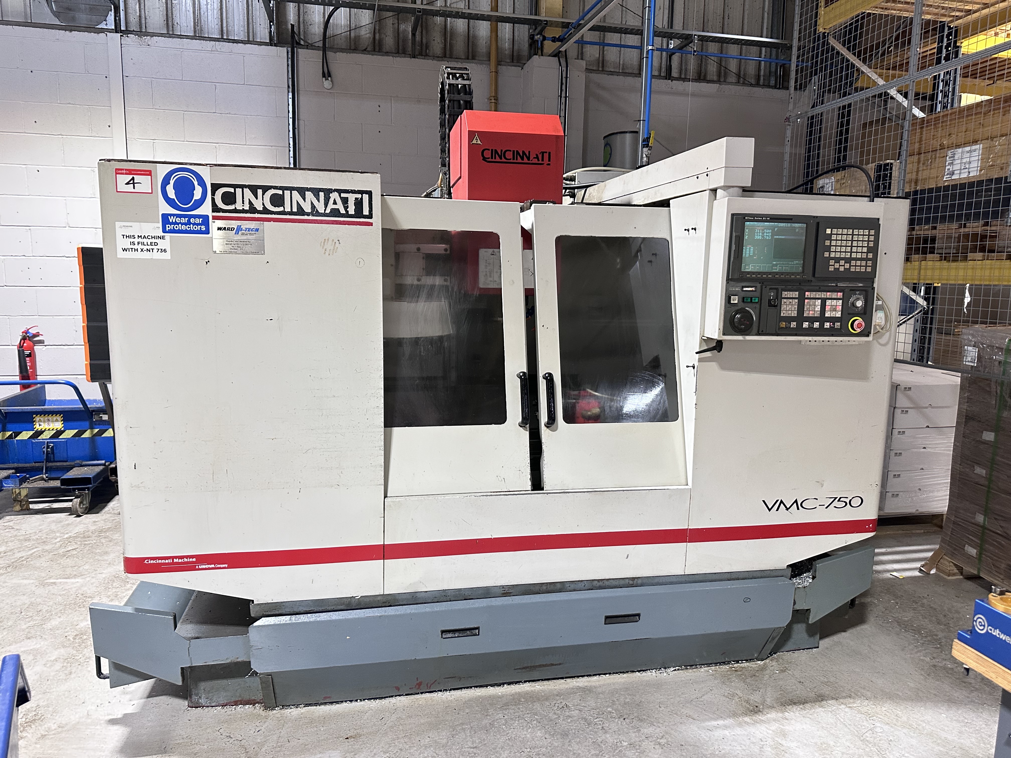 Cincinnati VMC-750 Vertical Machining Centre. (1999)