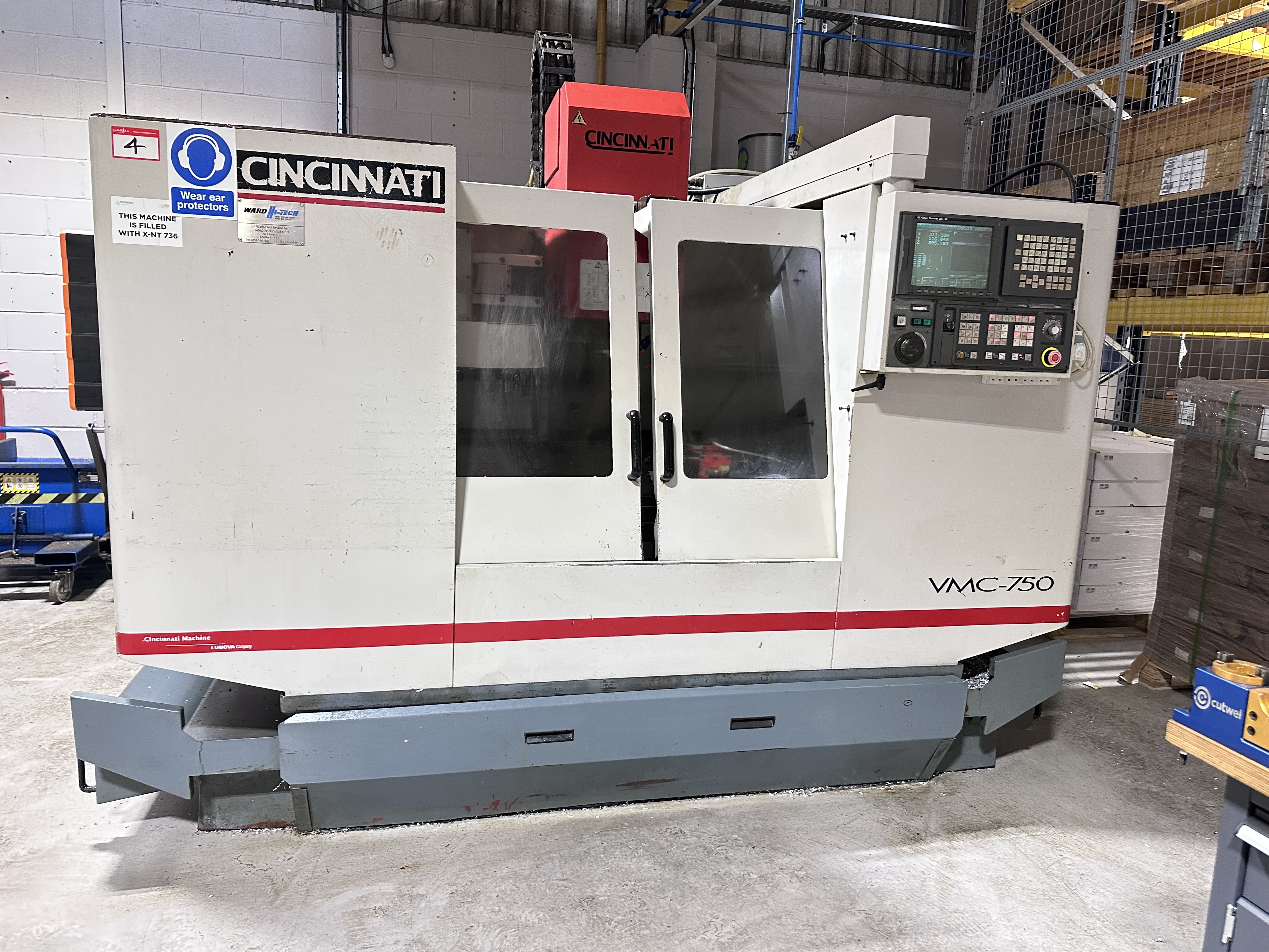Cincinnati VMC-750 Vertical Machining Centre. (1999)