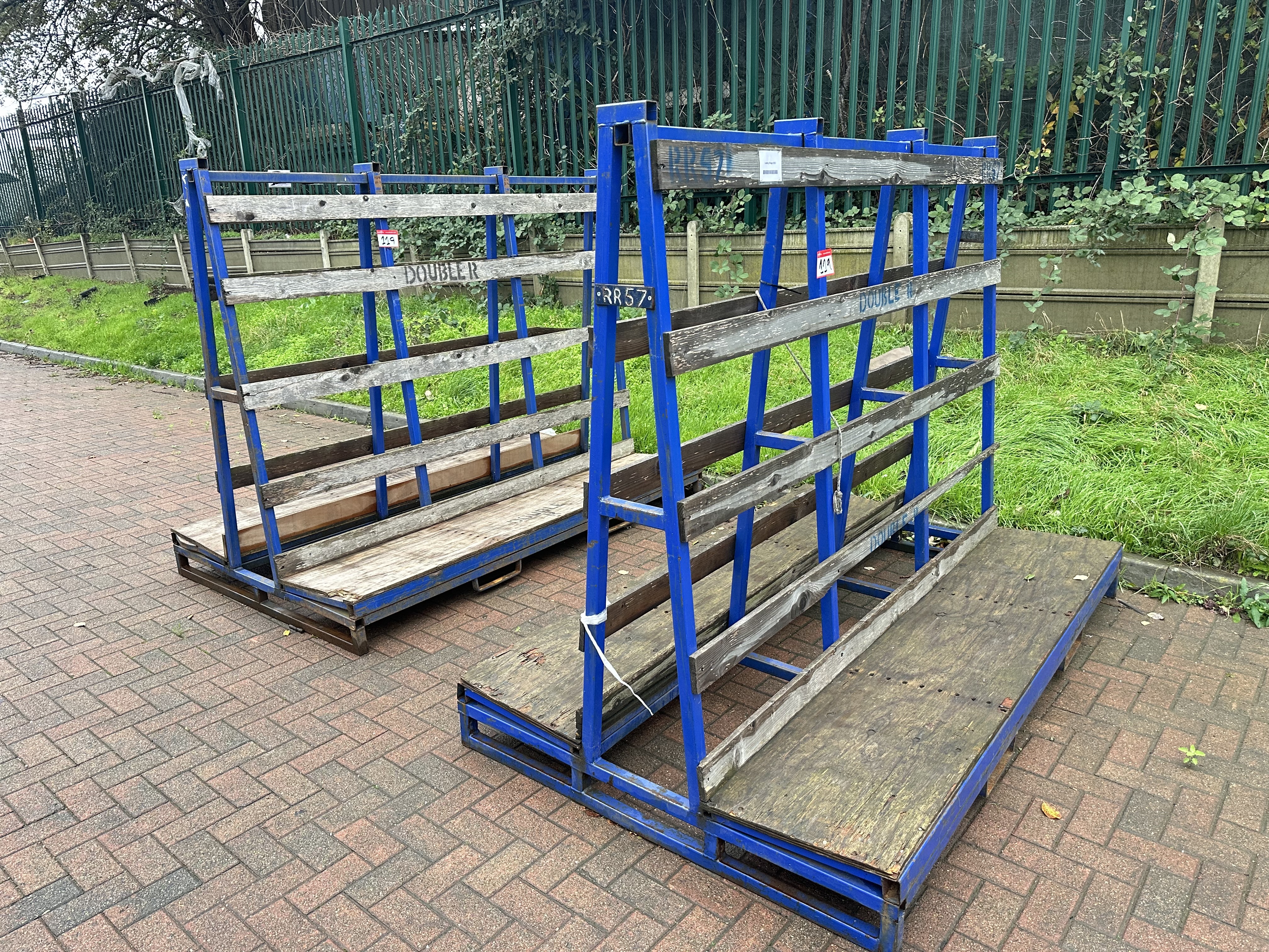 (Qty 2) x A Frame Glass Storage Racks
