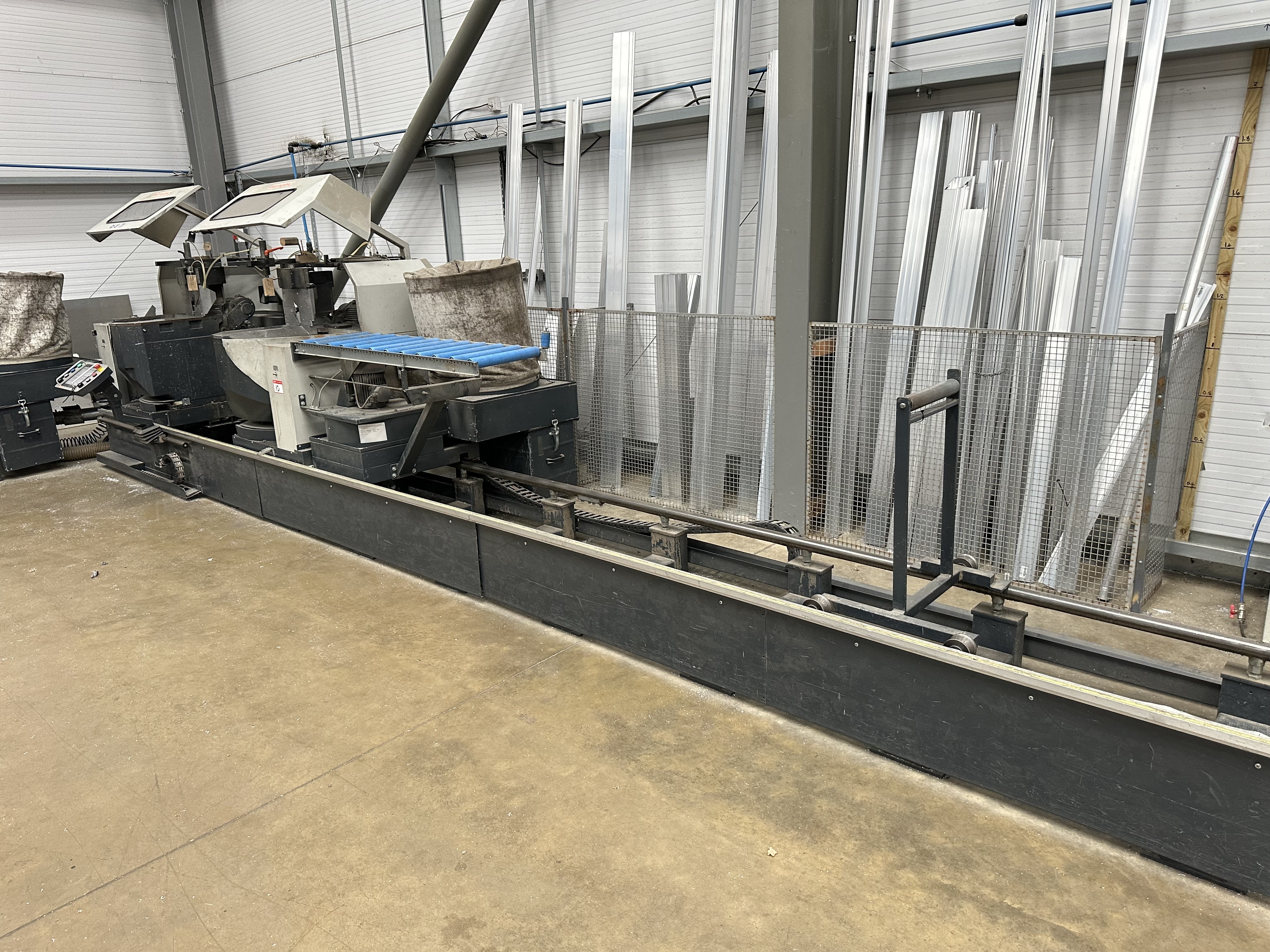 Elumatec type DG-244/02 6000mm double mitre saw. (2007)