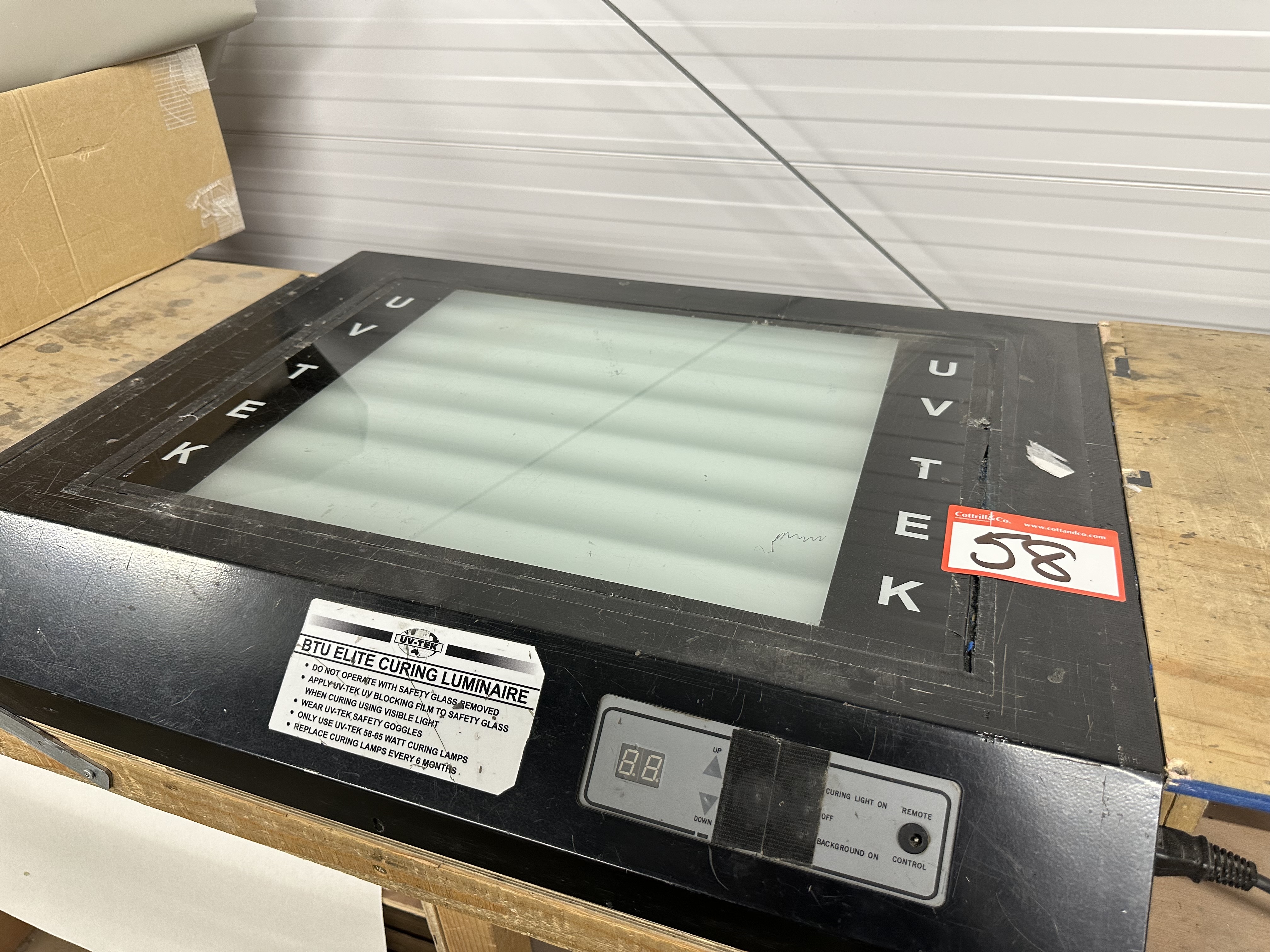 UV Tek BTU E curing luminaire 
