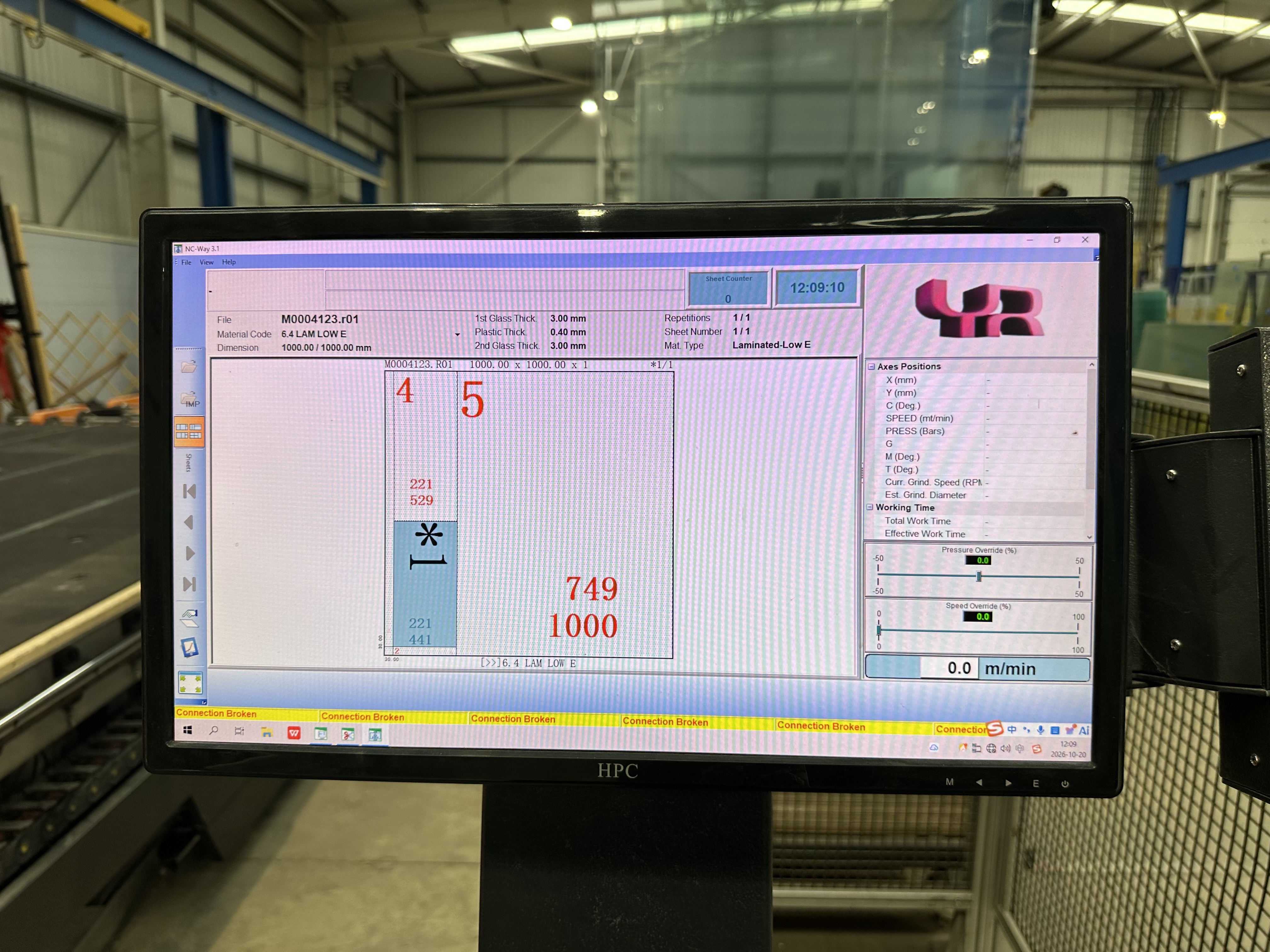 Yinrui (Anhui Yinrui Intelligent Technology Co Ltd) type YR-4228 automatic glass loading machine (2023)