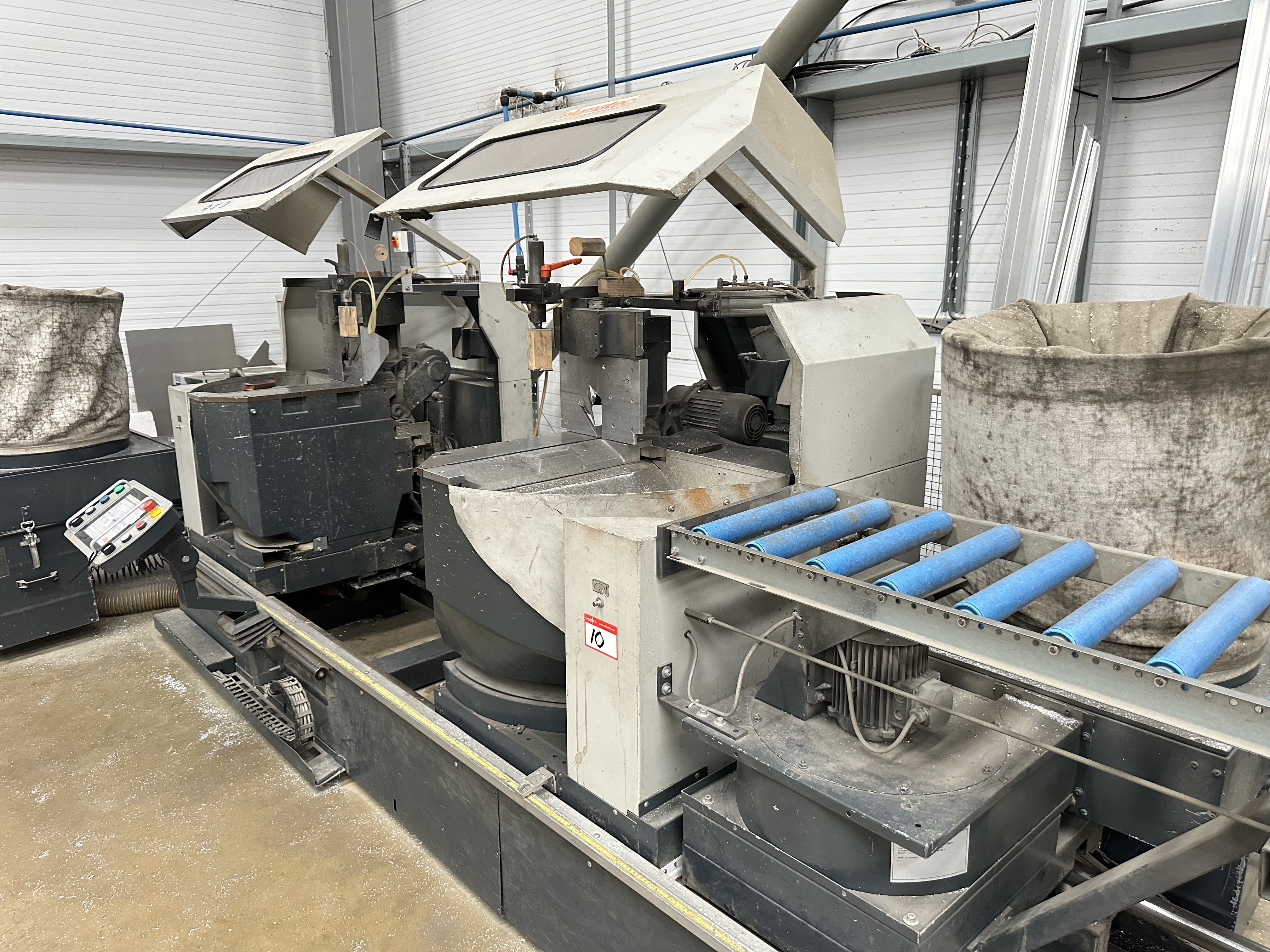 Elumatec type DG-244/02 6000mm double mitre saw. (2007)