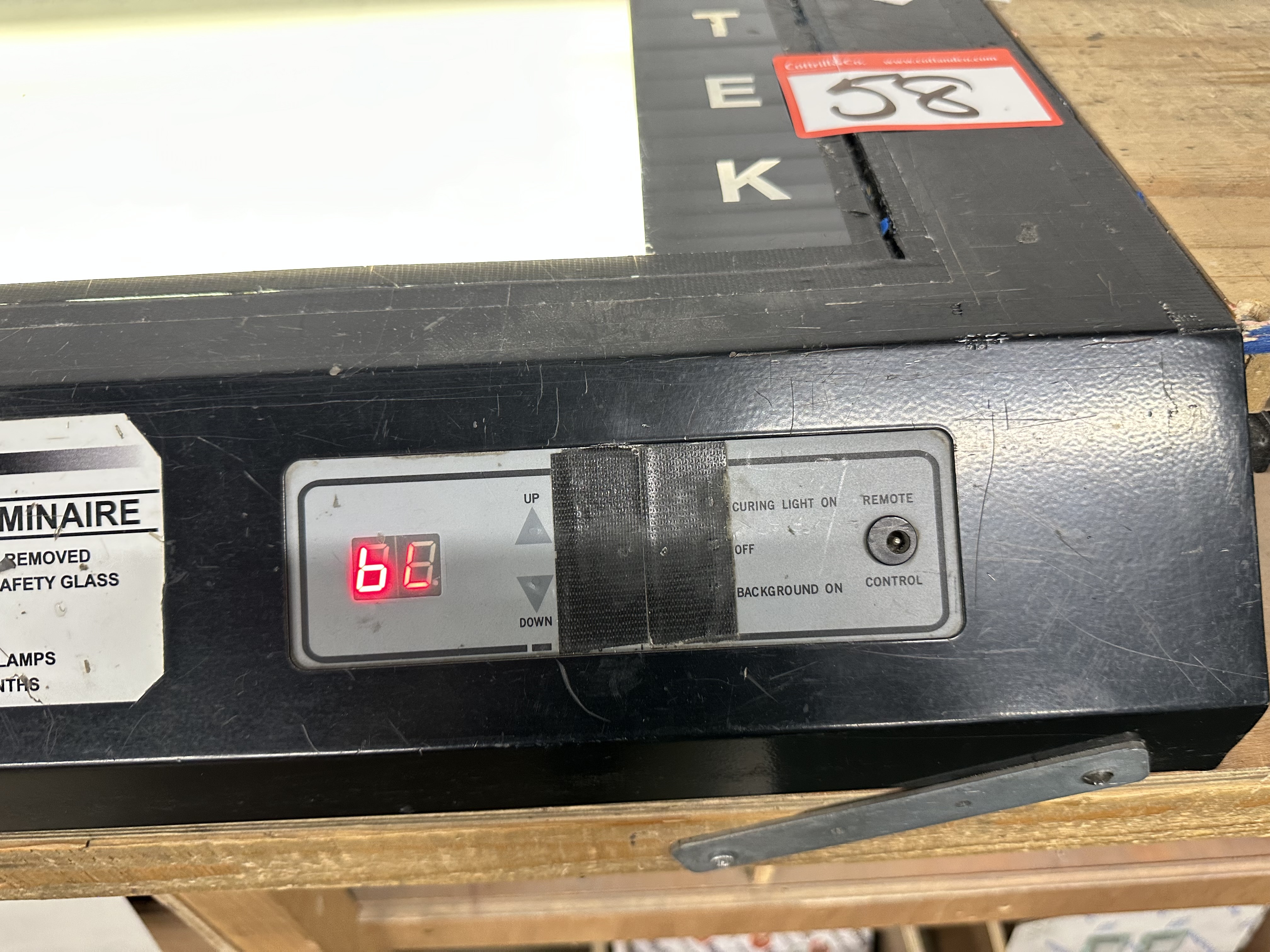 UV Tek BTU E curing luminaire 