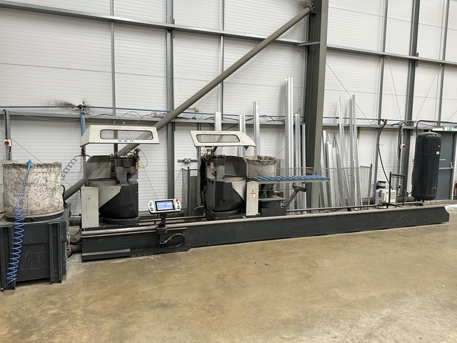 Elumatec type DG-244/02 6000mm double mitre saw. (2007)