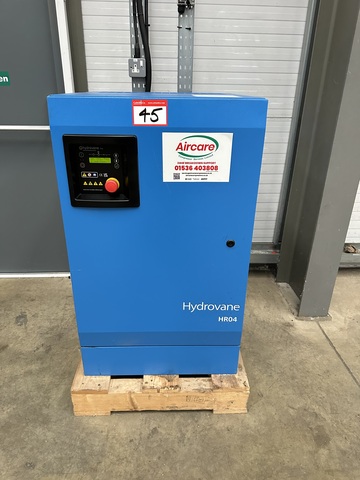 Gardner Denver / Hydrovane HR 04E 07-4035S200 4kW air compressor. (advised 2025)