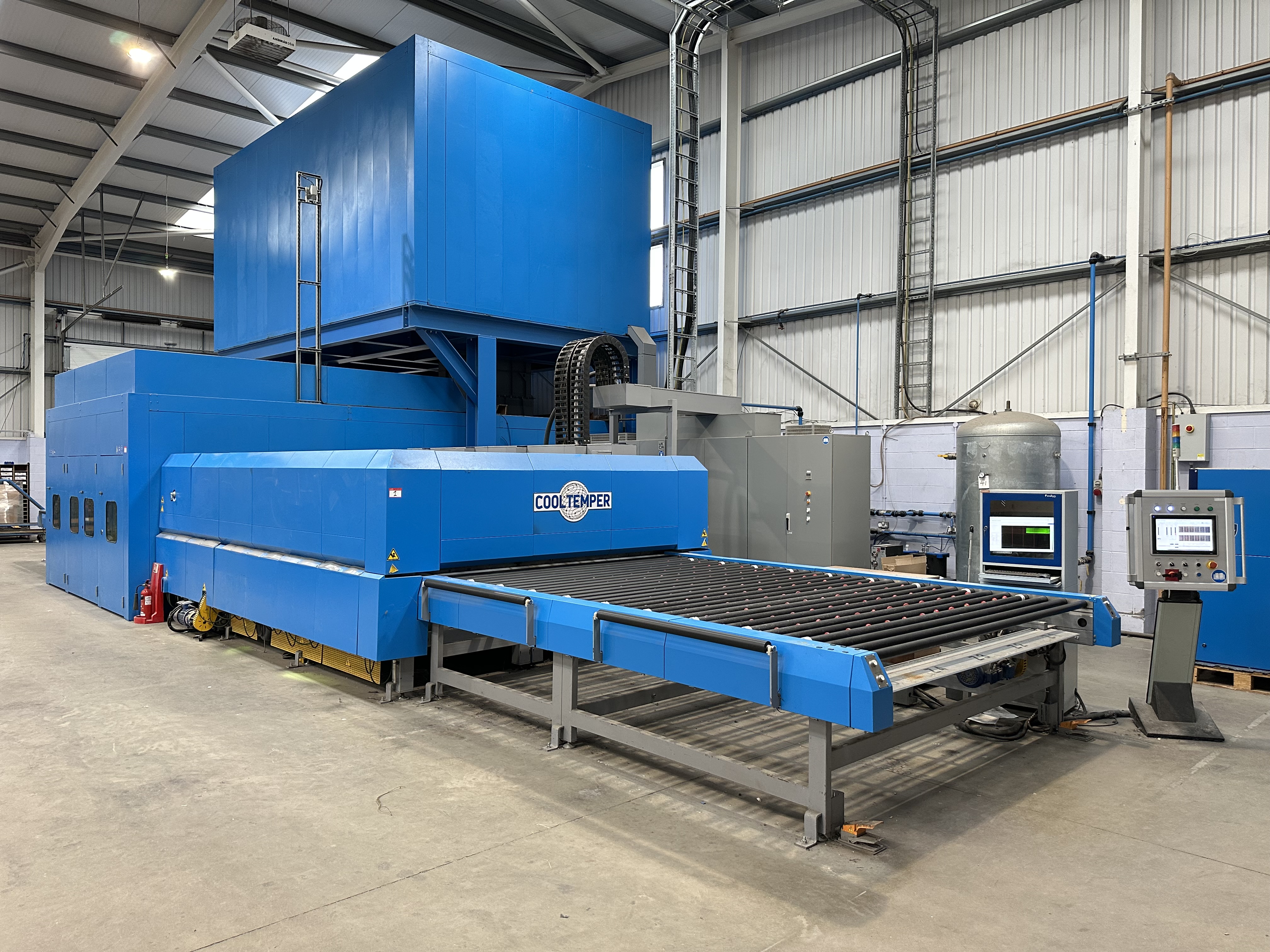 3513 - Complete Glass/Glazing Sealed Units Manufacturing Facility, featuring 2024 CoolTemper PowerJet Convection Glass Furnace, Forel IG Line, YinRui Glass Cutting Tables, Atlantic Washing Machines, Leading Machines, Glass Racks, Vehicles and more…