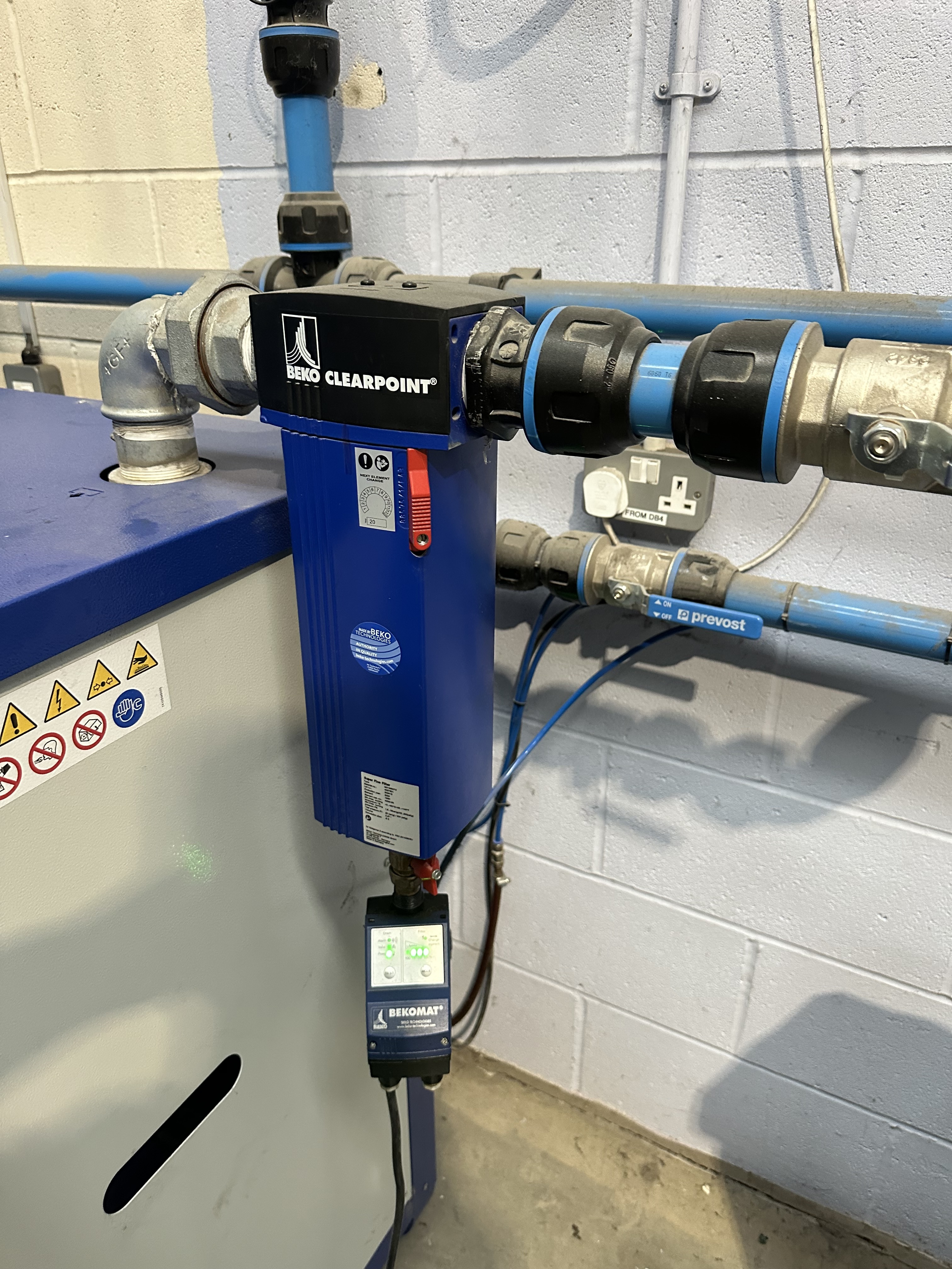 Compair/Gardner Denver Air Compressor, Receiver Tank, Beko Dryer, Compair Separator