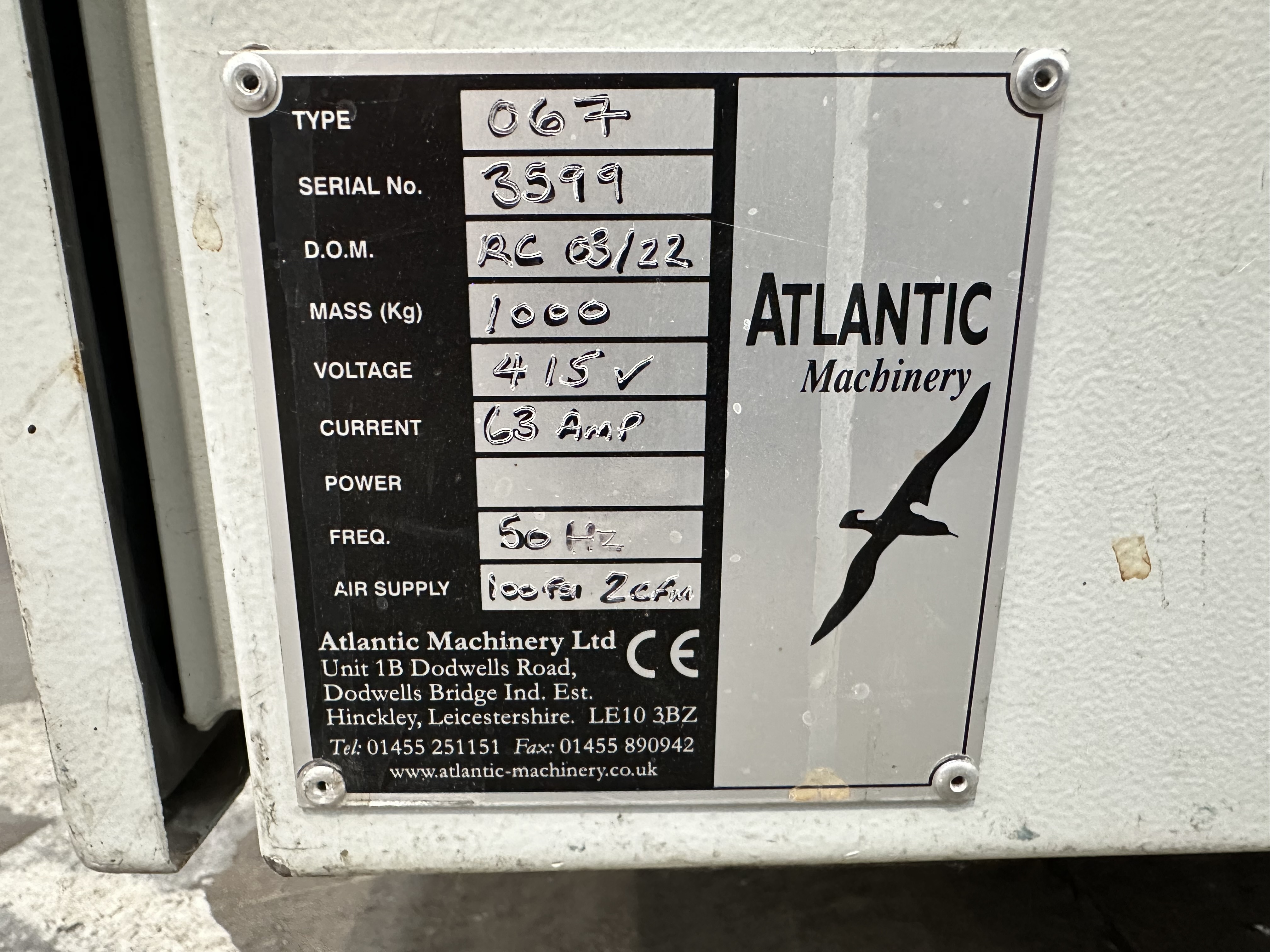 Atlantic type 067 (Atlantic 6) glass washer (RC 2022)