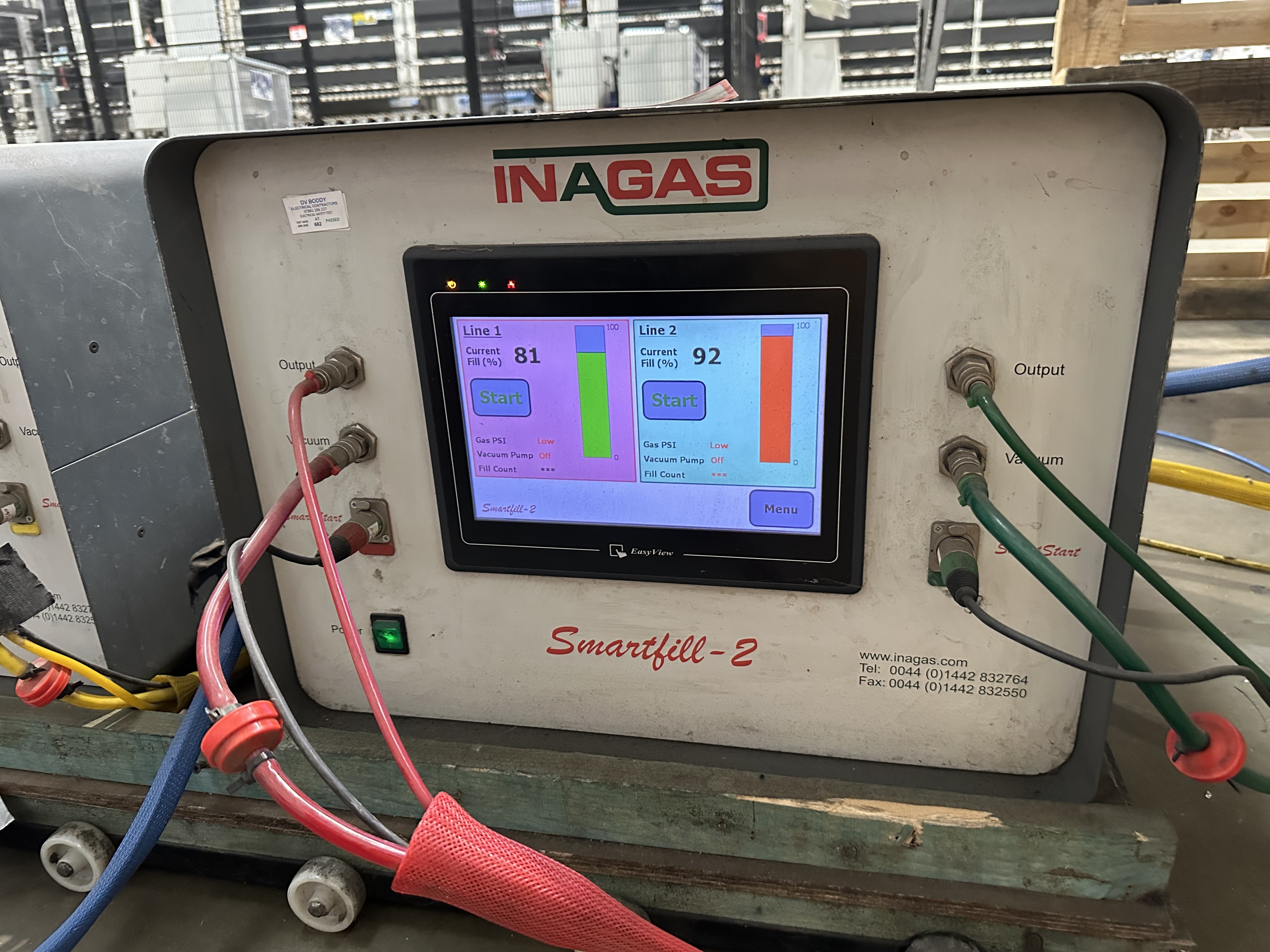 Inagas Smart Fill - 2 gas fill machine