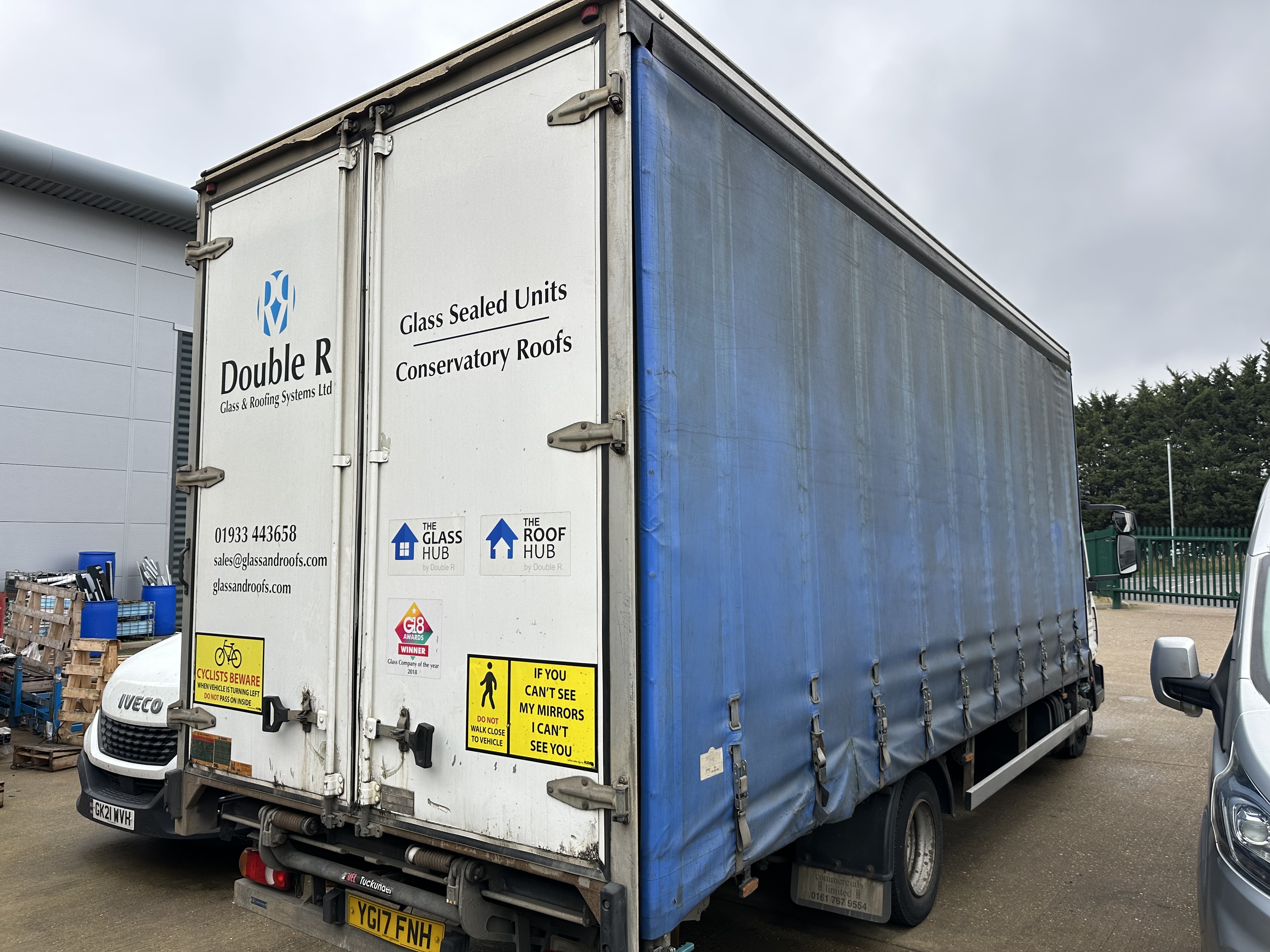 Iveco Eurocargo 75E16S curtainside Registration no: YG17 FNH