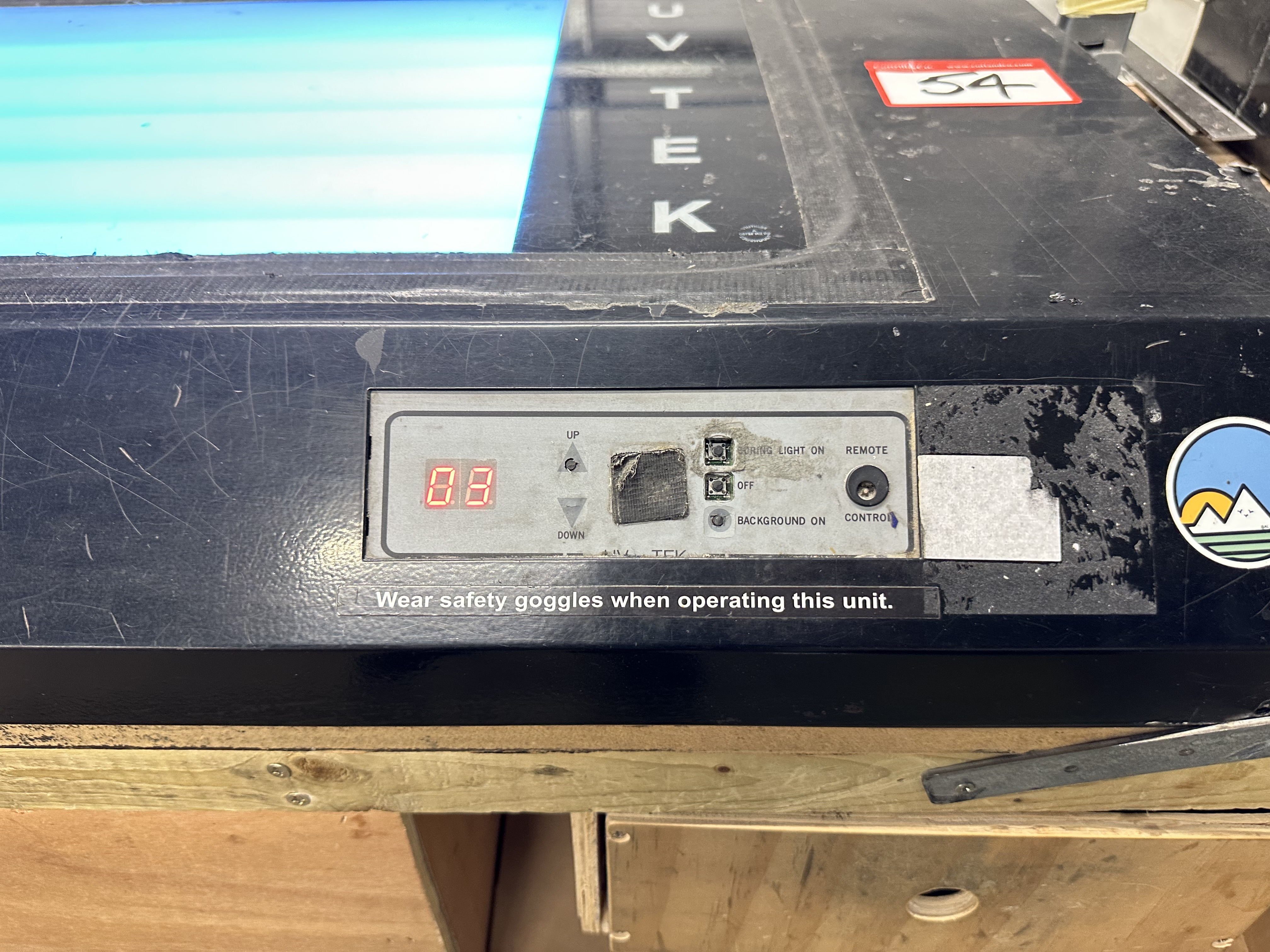 UV Tek FSU E curing luminaire (350 x 1200mm) 