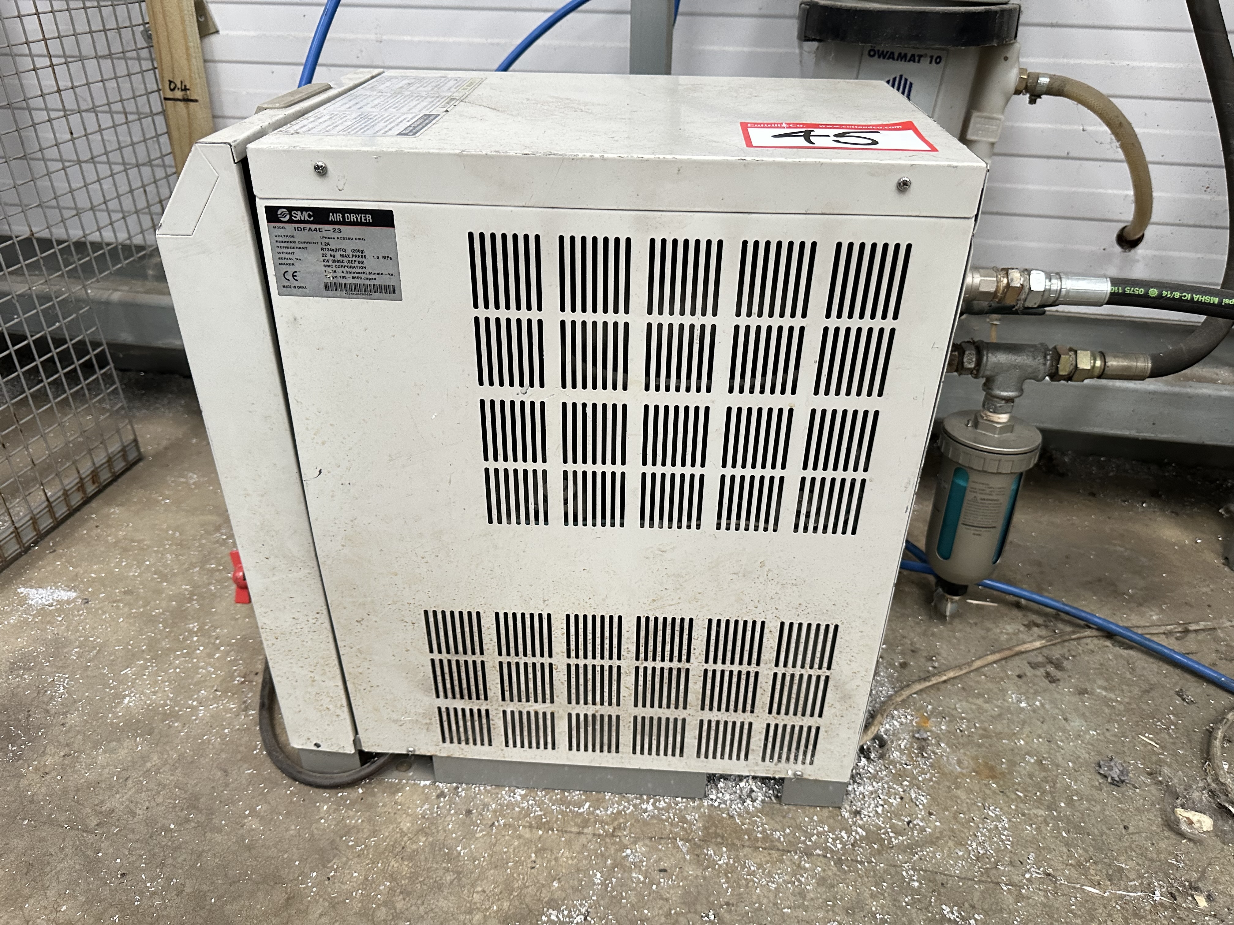 Gardner Denver / Hydrovane HR 04E 07-4035S200 4kW air compressor. (advised 2025)